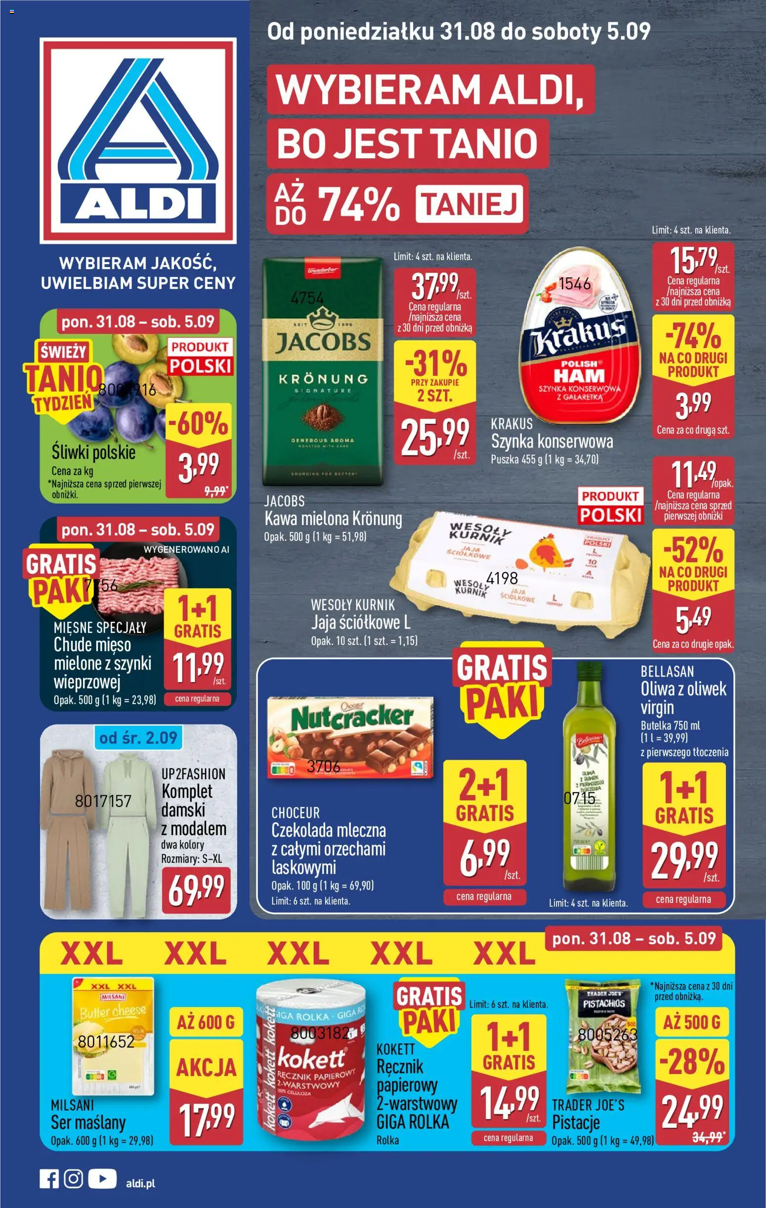 Aldi Polsko leták od 31.08.2026 | Strana: 1 | Produkty: Jacobs