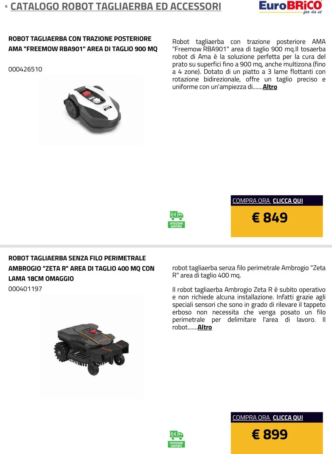 Volantino Eurobrico del 23.07.2025 | Pagina: 7 | Prodotti: Piatto, Robot, Tappeto