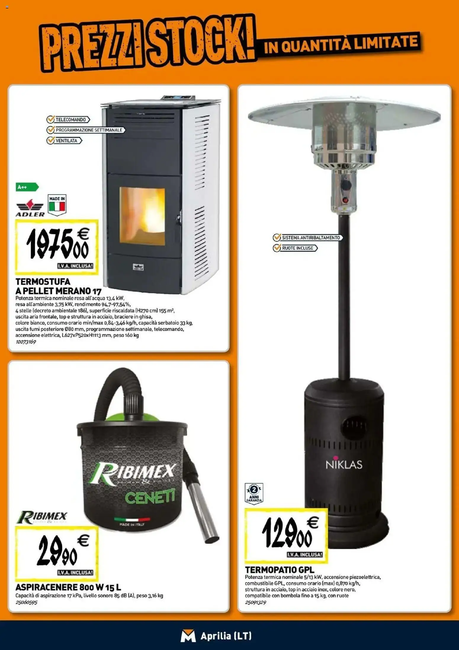 Nuovo TECNOMAT catalogo Aprilia dal 24/09/2026 > offerte anteprima 🛍️ | Pagina: 9 | Prodotti: Pellet, Telecomando, Top, Aspiracenere