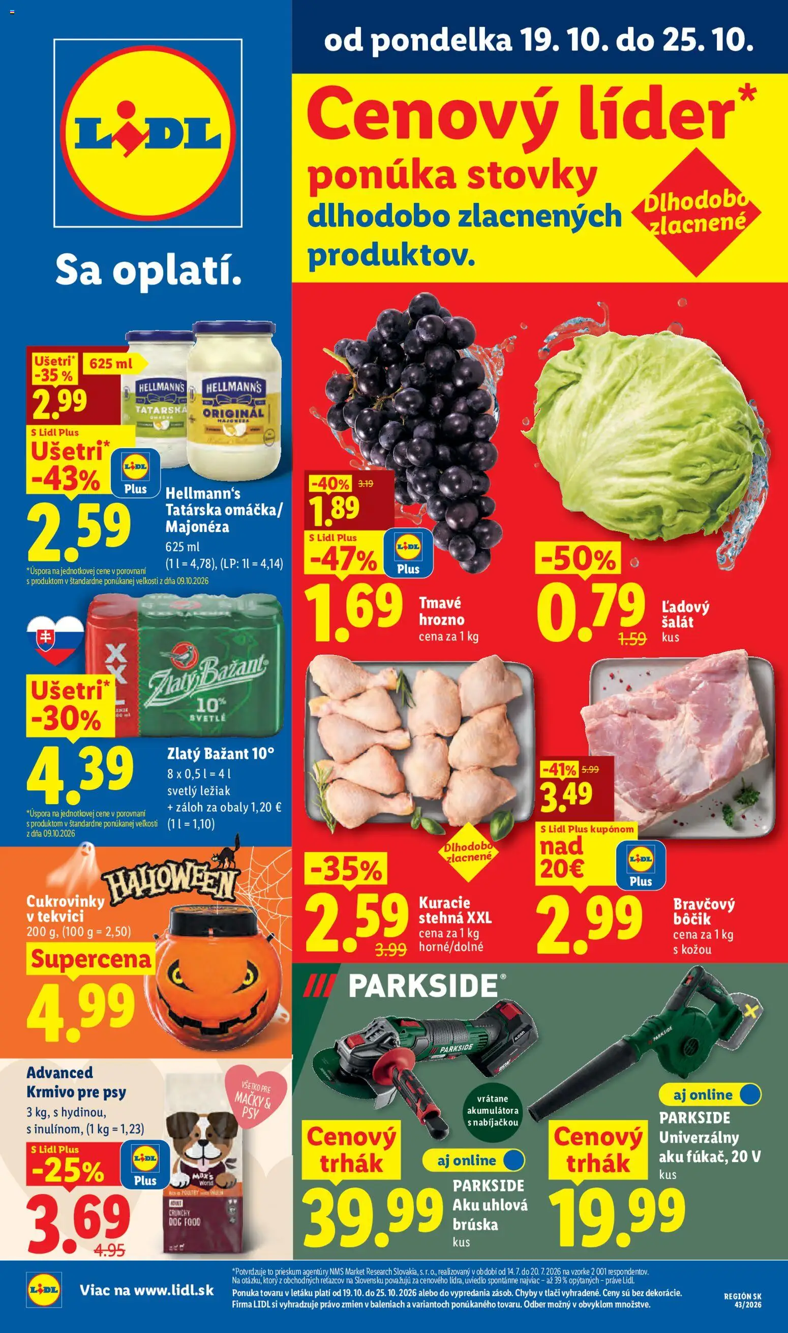 Nové Lidl akcie – leták je platný od 19.10.2026 | Strana: 1