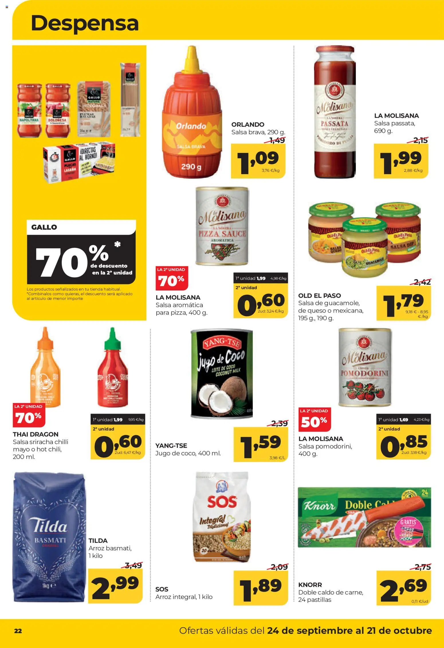 Alimerka folleto Asturias │ válido desde el 24/09/2026 | Página: 22 | Productos: Queso, Salsa brava, Coco, Horno