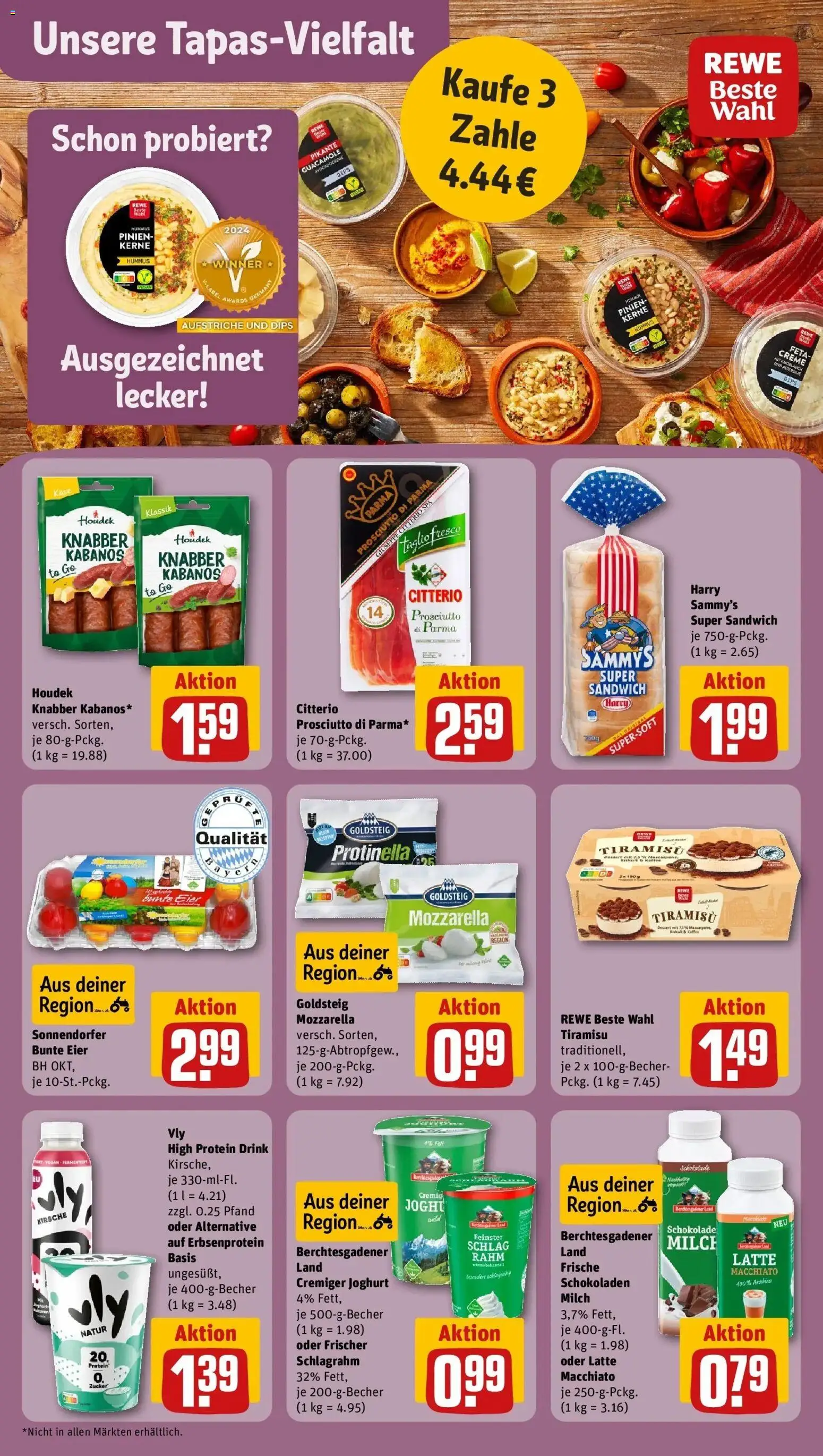 REWE Prospekt ab 03.08.2026 zum Blättern » Angebote | Seite: 14 | Produkte: Joghurt, Eier, Creme, Hummus