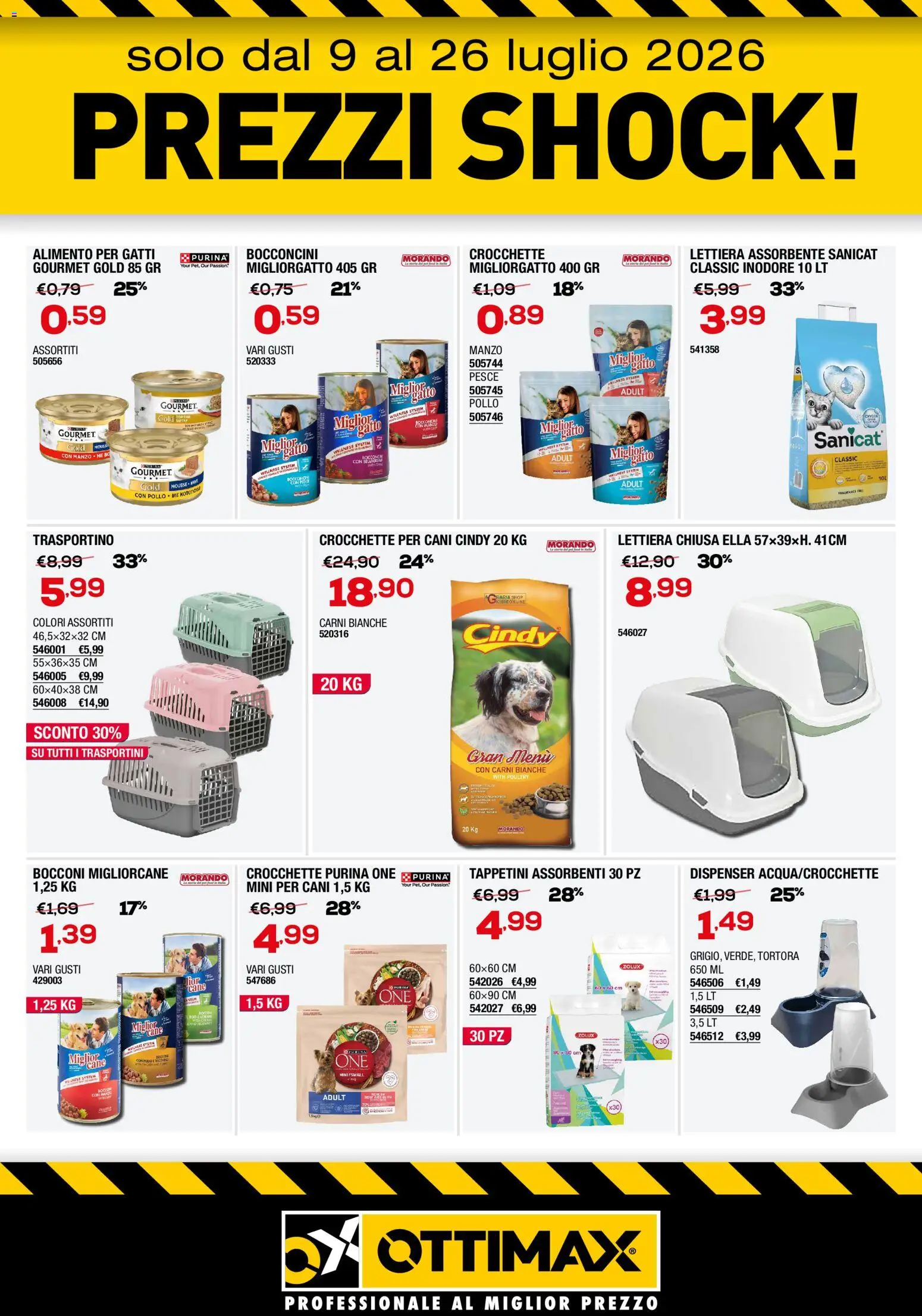 Volantino Ottimax del 09/07/2026 | Pagina: 7 | Prodotti: Pollo, Pesce, Manzo, Crocchette