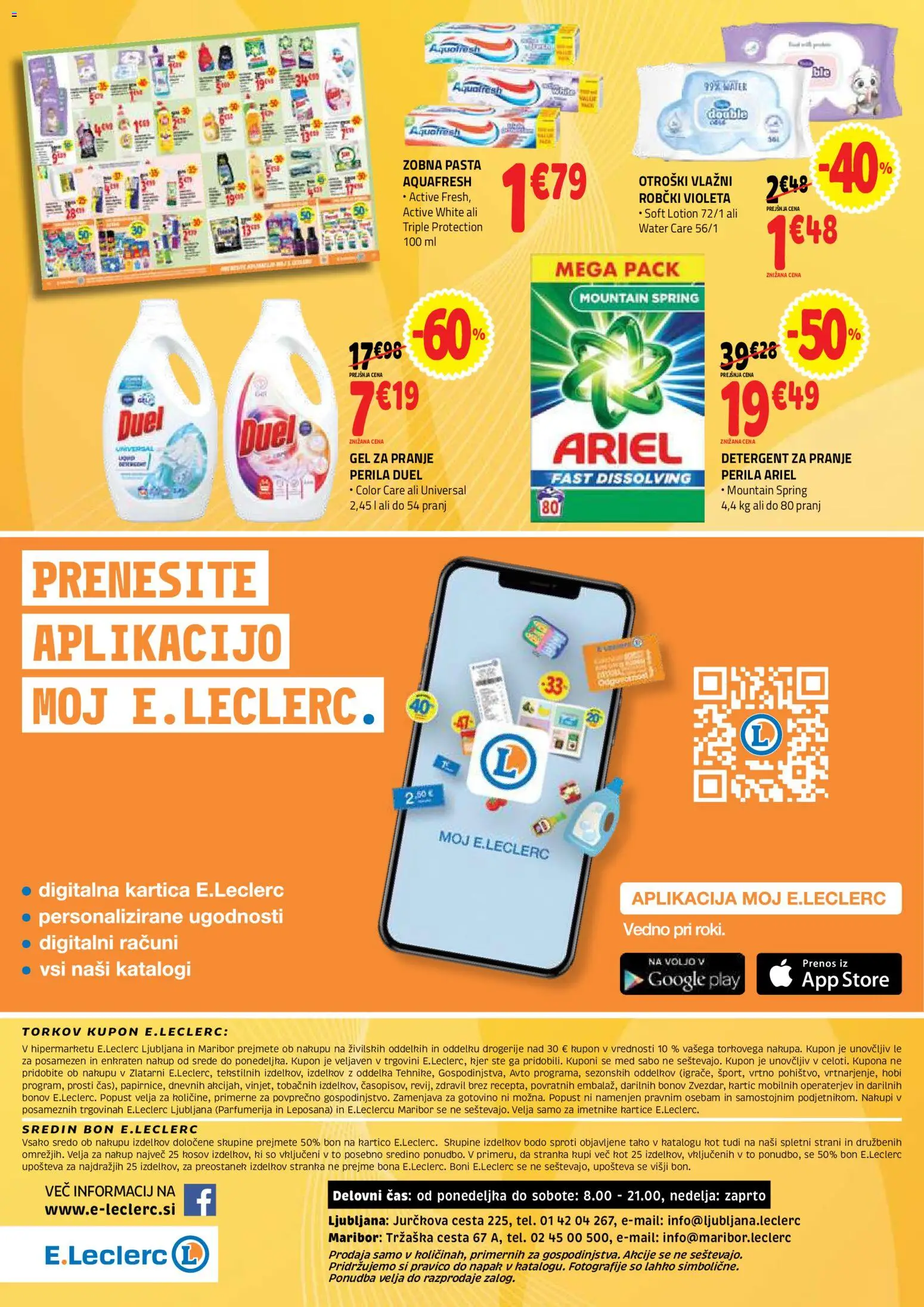 Novi E.leclerc katalog ponudbe – veljaven od 12.08.2026 | Stran: 4 | Izdelki: Med, Robčki, Zobna pasta, Detergent