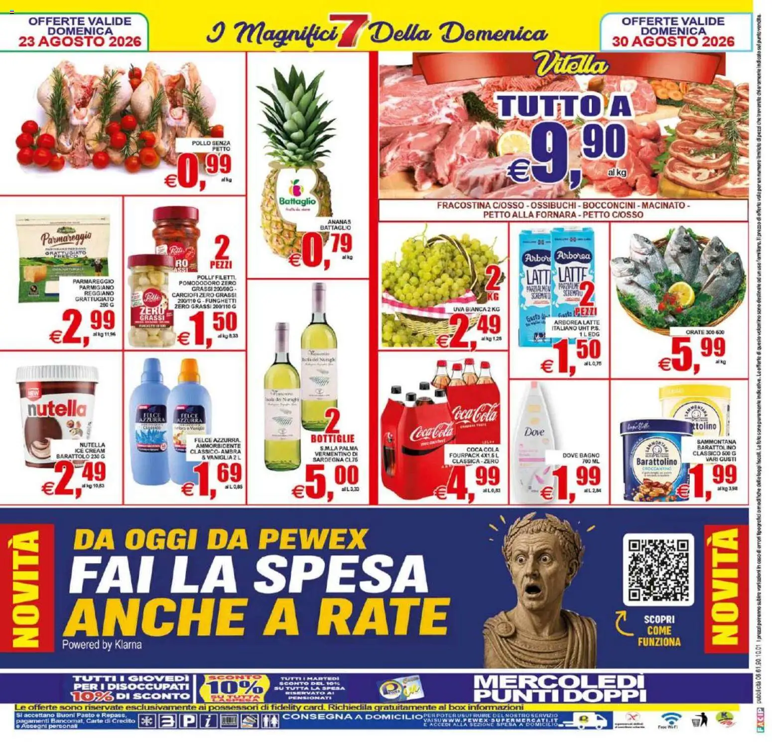 Volantino Pewex del 21/08/2026 | Pagina: 28 | Prodotti: Vaniglia, Carciofi, Nutella, Parmigiano