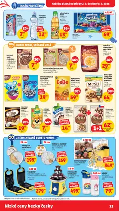 Náhled letáku MÜSLI BÍLÁ, ČOKOLÁDA, A SUŠENKY, BONAVITA, 700 g, Muesli white chocolate and cookies BONAVITA, 700 g od 02.09.2026 | Strana: 12