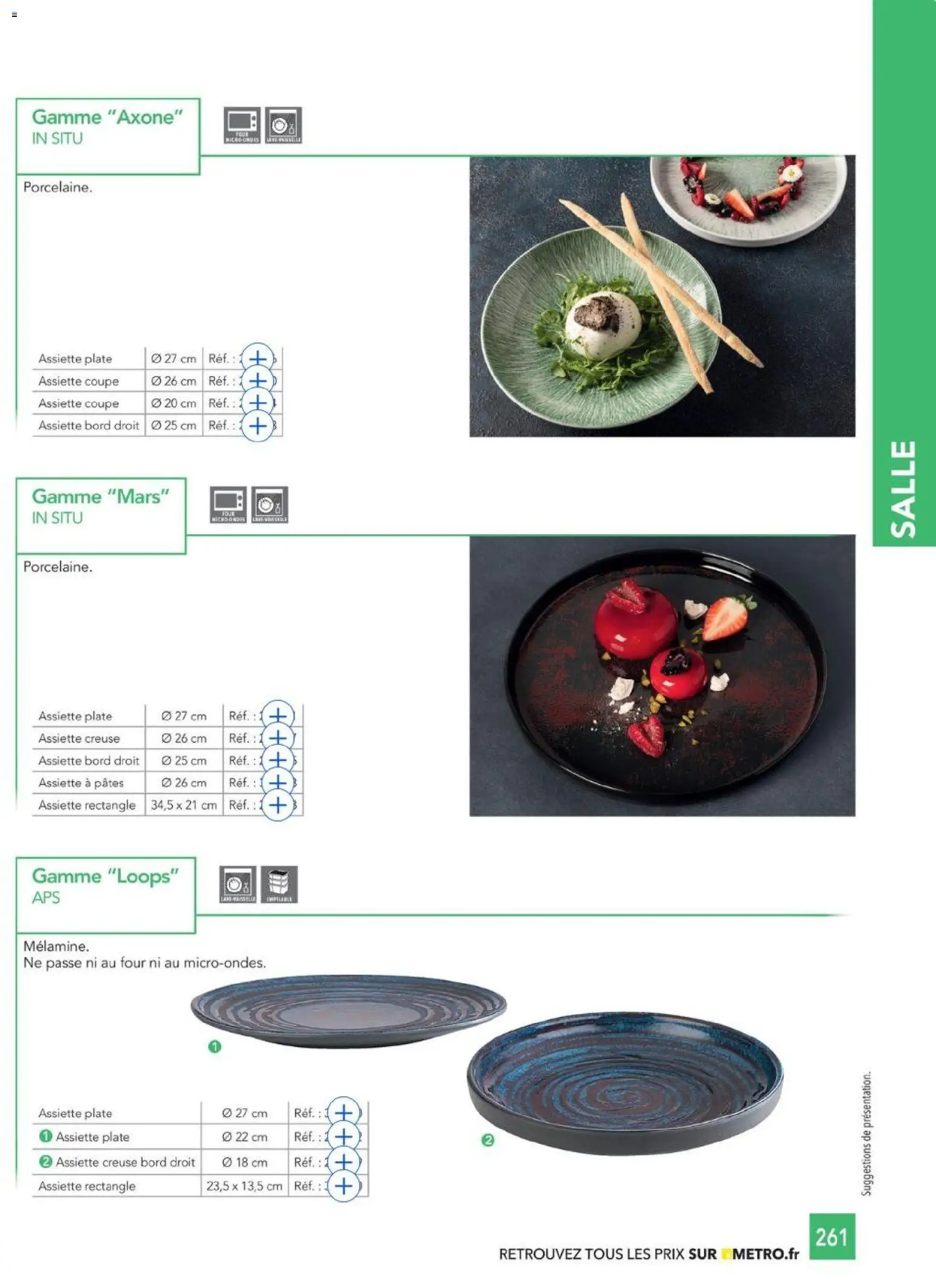 {H1} | Page: 261 | Produits: Four, Assiette, Pâtes