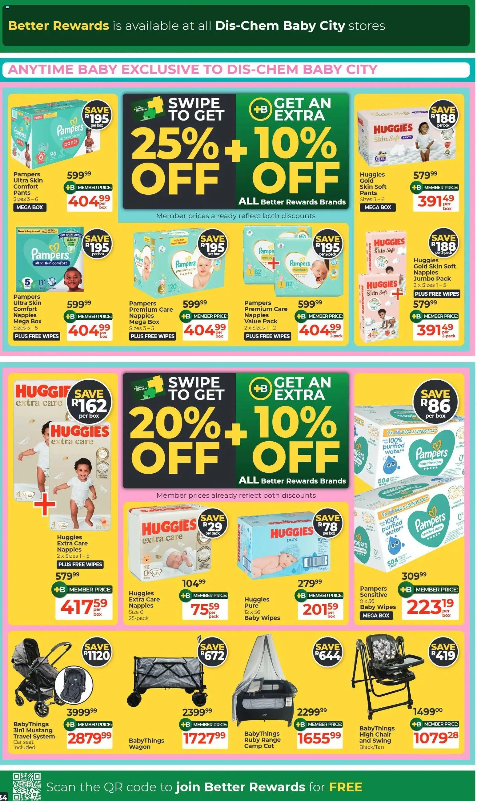 New Baby City catalogue – valid from 20/10/2026 | Page: 1 | Products: Pants, Chair, Water, Nappies