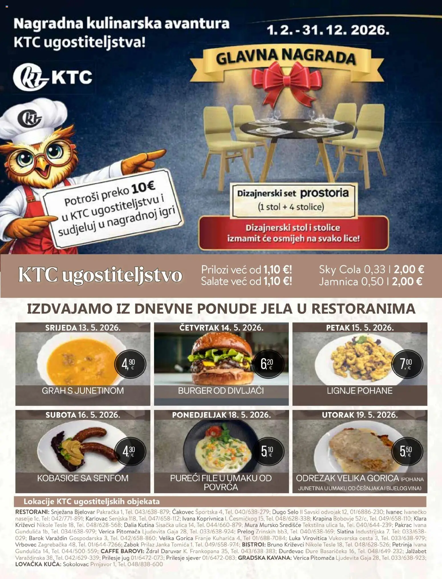 KTC katalog | vrijedi od 13.05.2026 | Stranica: 38 | Proizvodi: Sky Cola, Stol, Grah, Jamnica