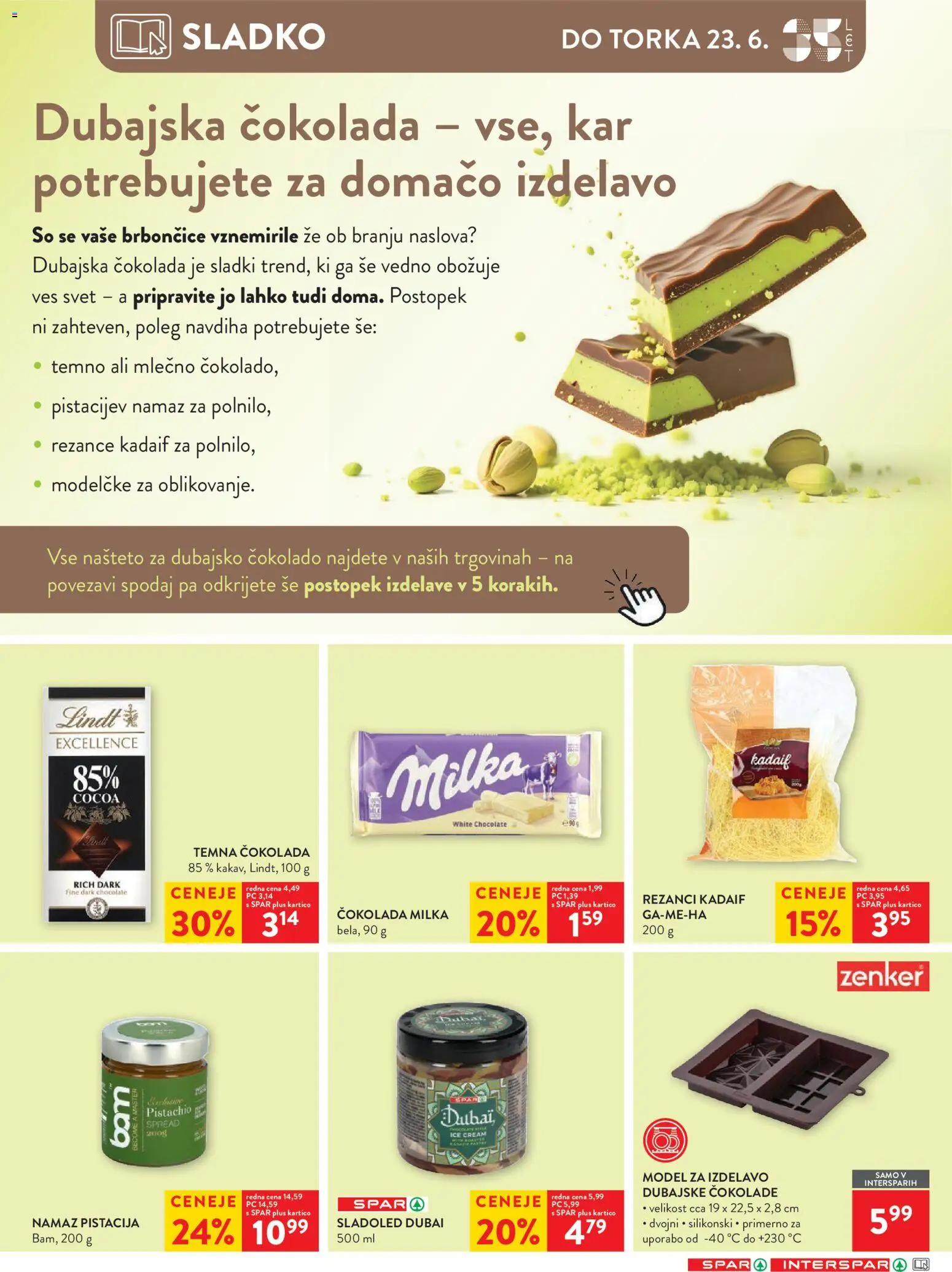Novi Spar katalog ponudbe – veljaven od 17.06.2026 | Stran: 29 | Izdelki: Rezanci, Namaz, Cokolada, Sladoled