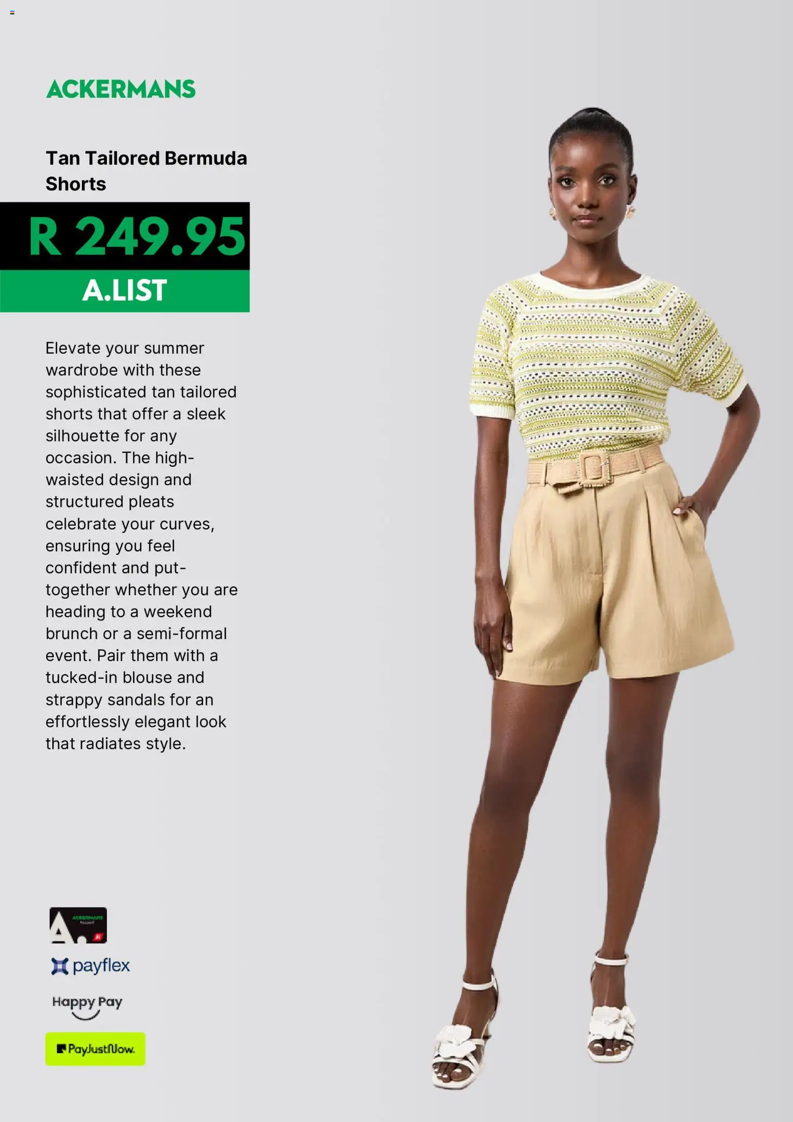 New Ackermans catalogue – valid from 14/10/2026 | Page: 5 | Products: Blouse, Shorts, Sandals, Wardrobe