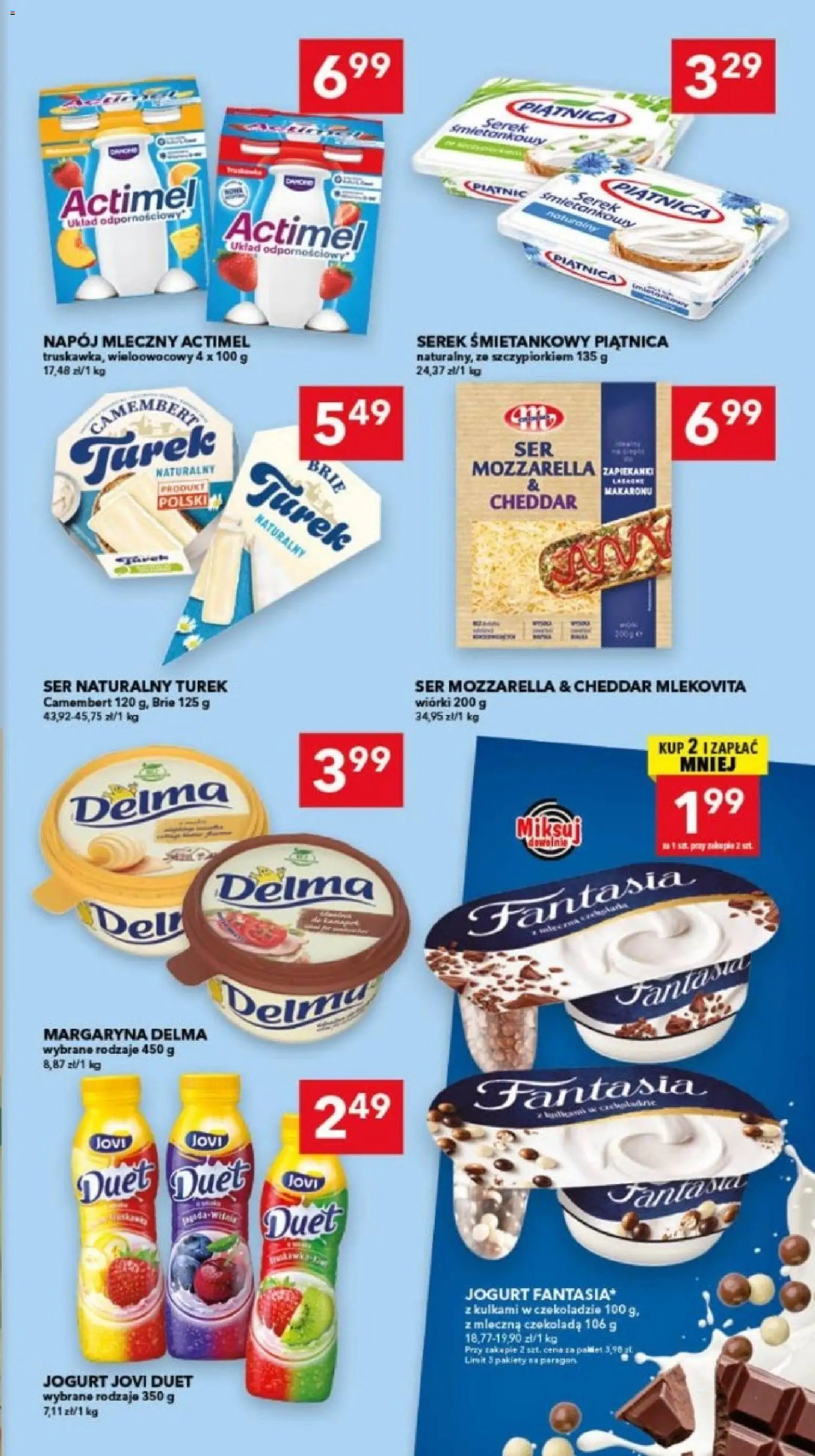 Lewiatan gazetka - Gdańsk od 22.10.2026 | Strona: 7 | Produkty: Actimel, Napój mleczny, Ser, Jogurt