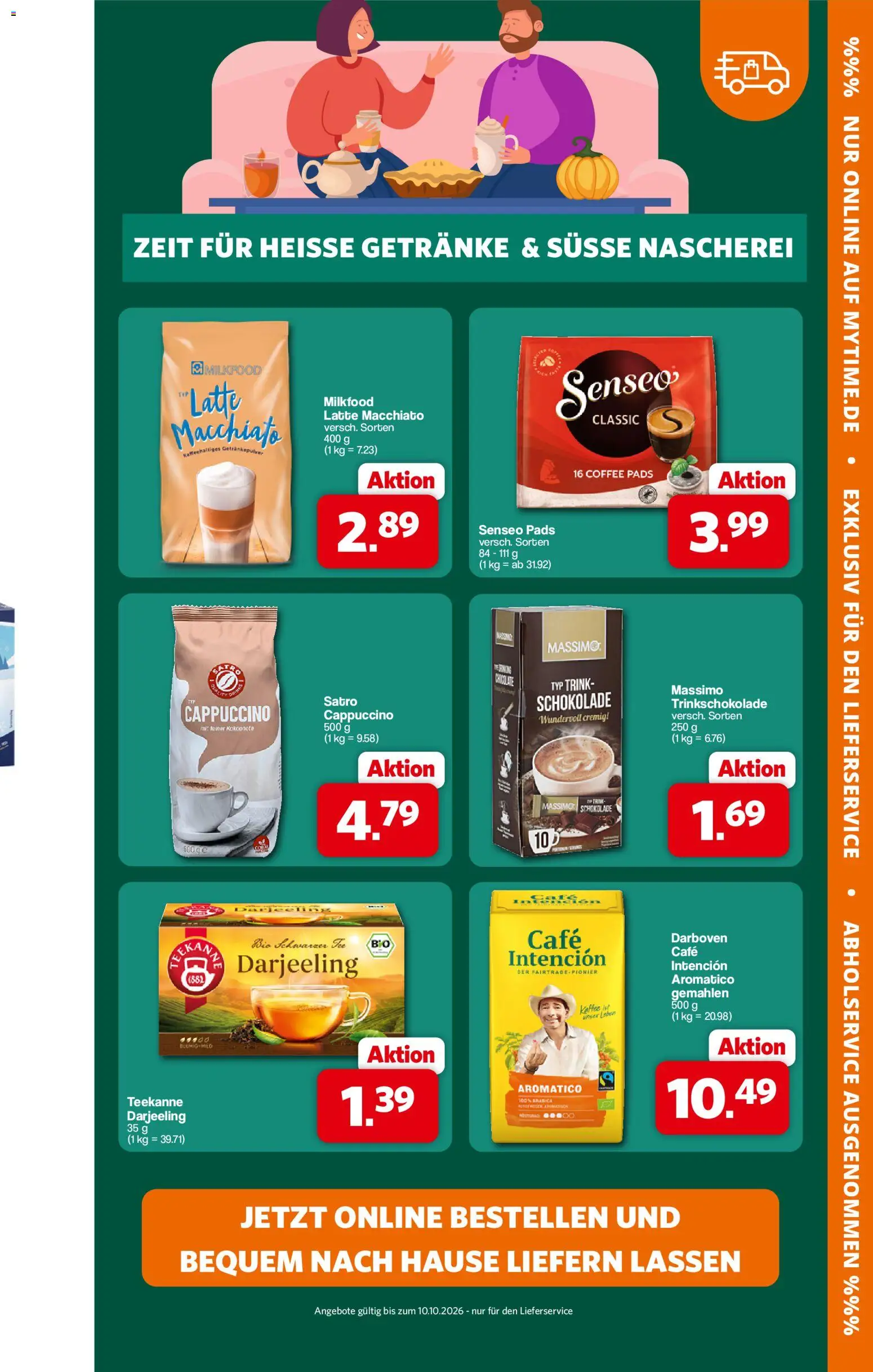 Famila Nordwest myTime – gültig ab 03.10.2026 | Seite: 2 | Produkte: Senseo, Schokolade, Teekanne