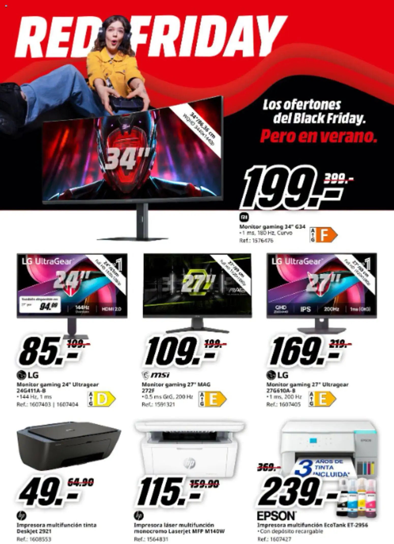 Media Markt folleto │ válido desde el 25/06/2026 | Página: 31 | Productos: Monitor, Impresora