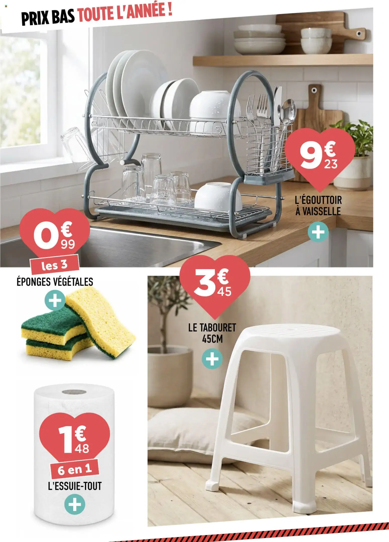 {H1} | Page: 10 | Produits: Vaisselle, Le tabouret, Éponges