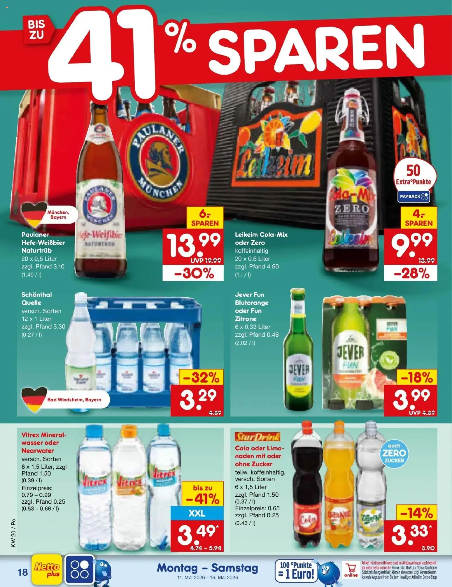 Netto Marken-Discount Prospekt Selb	 – gültig ab 10.05.2026 | Seite: 25 | Produkte: Cola, Bad, Wasser, Zucker