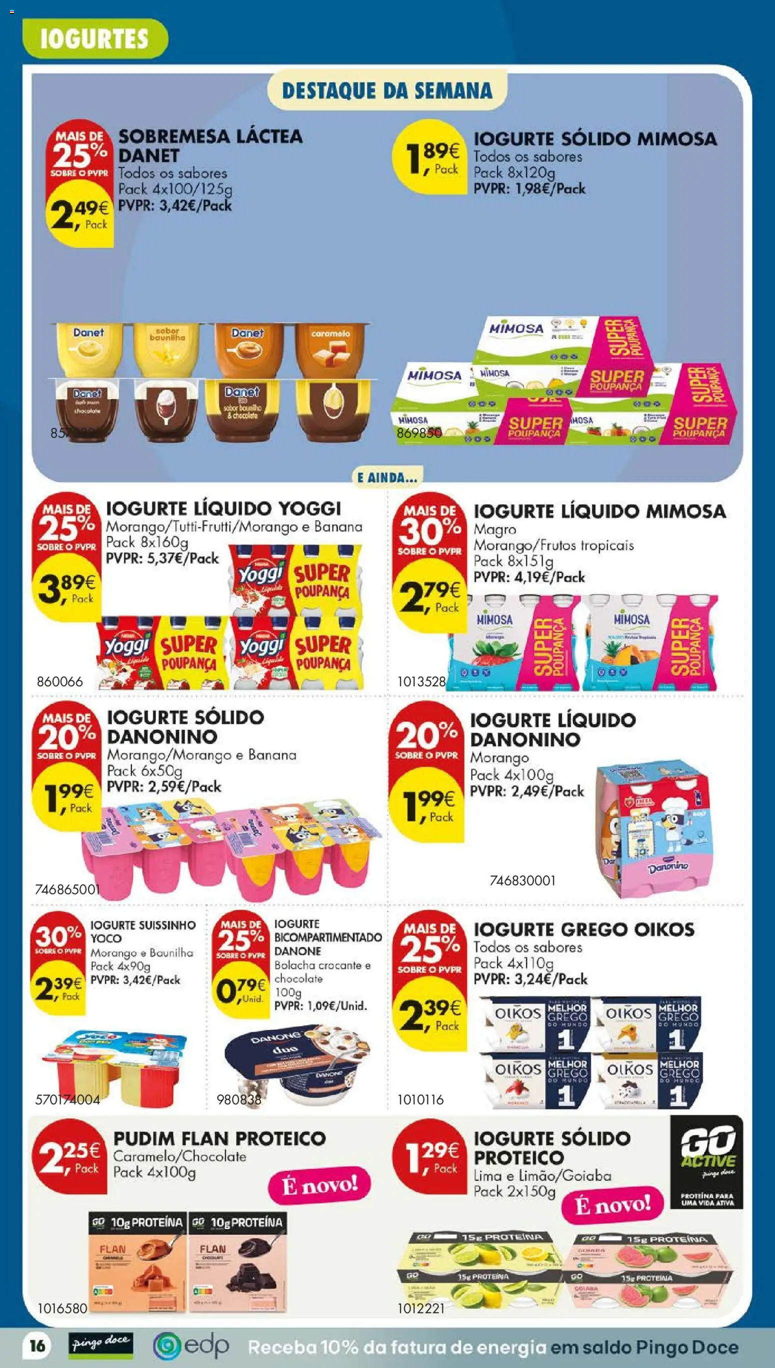 Pingo Doce folheto Poupe Este Fim de Semana │ válido de 29/10/2026 | Página: 18 | Produtos: Banana, Iogurte grego, Chocolate, Iogurte liquido