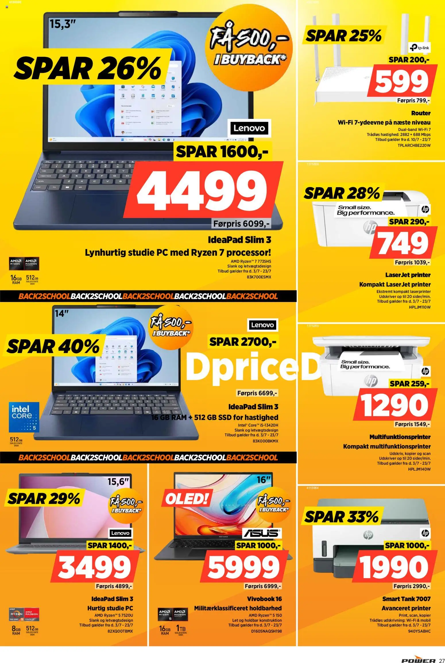 Power tilbudsavis – gyldig fra 17/07/2026 | Side: 27 | Produkter: Processor, RAM, Router, SSD