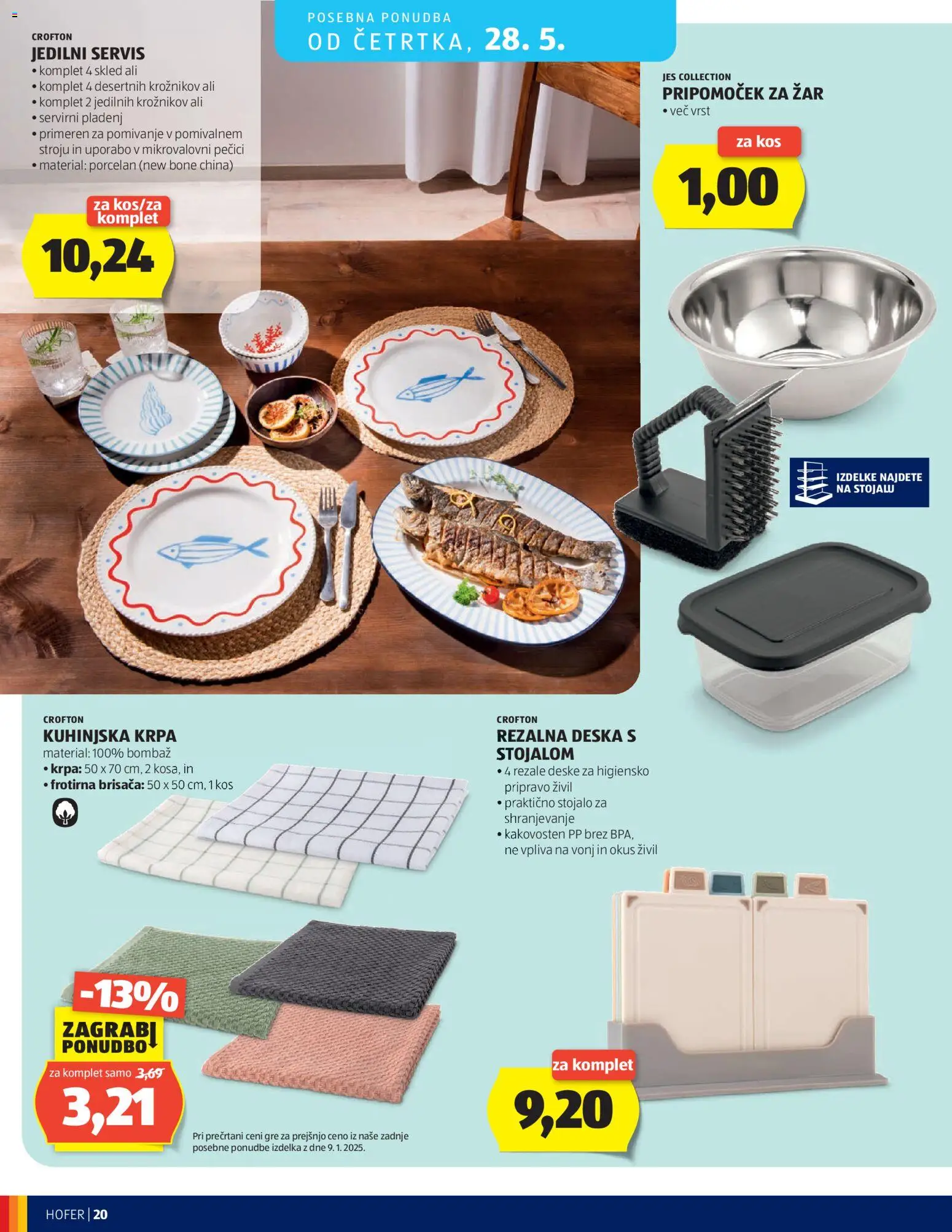 Hofer SI katalog | vrijedi od 20.05.2026 | Stranica: 20 | Proizvodi: Krpa