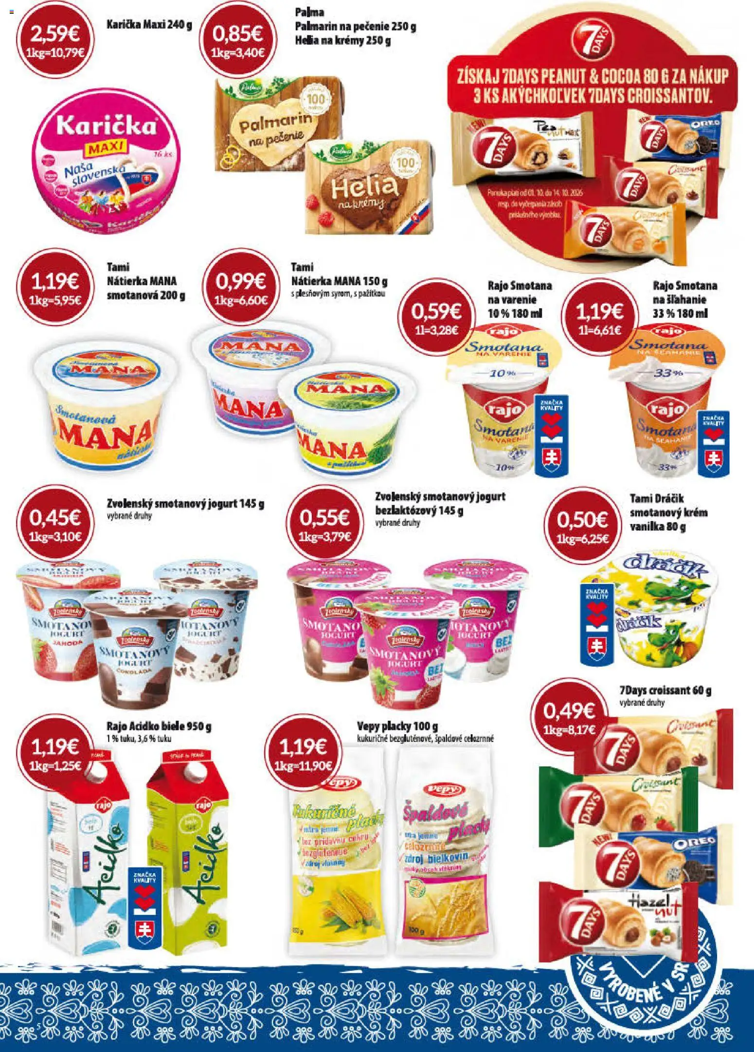 Nové CBA Verex akcie – leták je platný od 01.10.2026 | Strana: 5 | Produkty: Jogurt, Nátierka, Oreo, Krém
