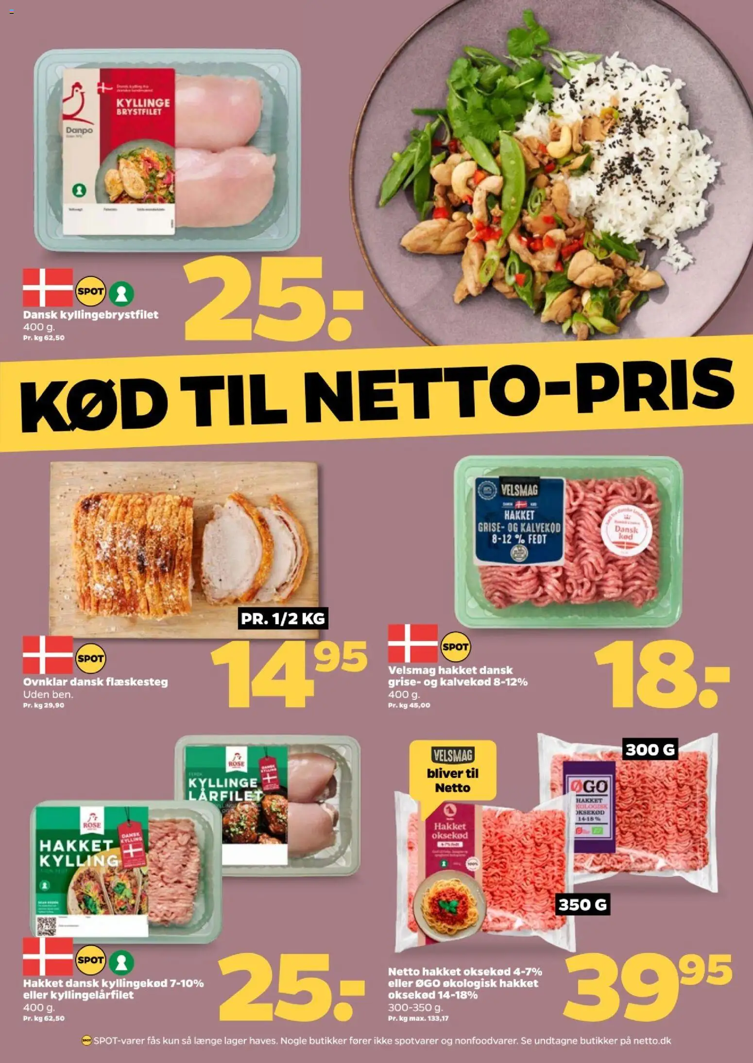Netto tilbudsavis – gyldig fra 24/10/2026 | Side: 12 | Produkter: Kyllingekød, Oksekød, Flæskesteg