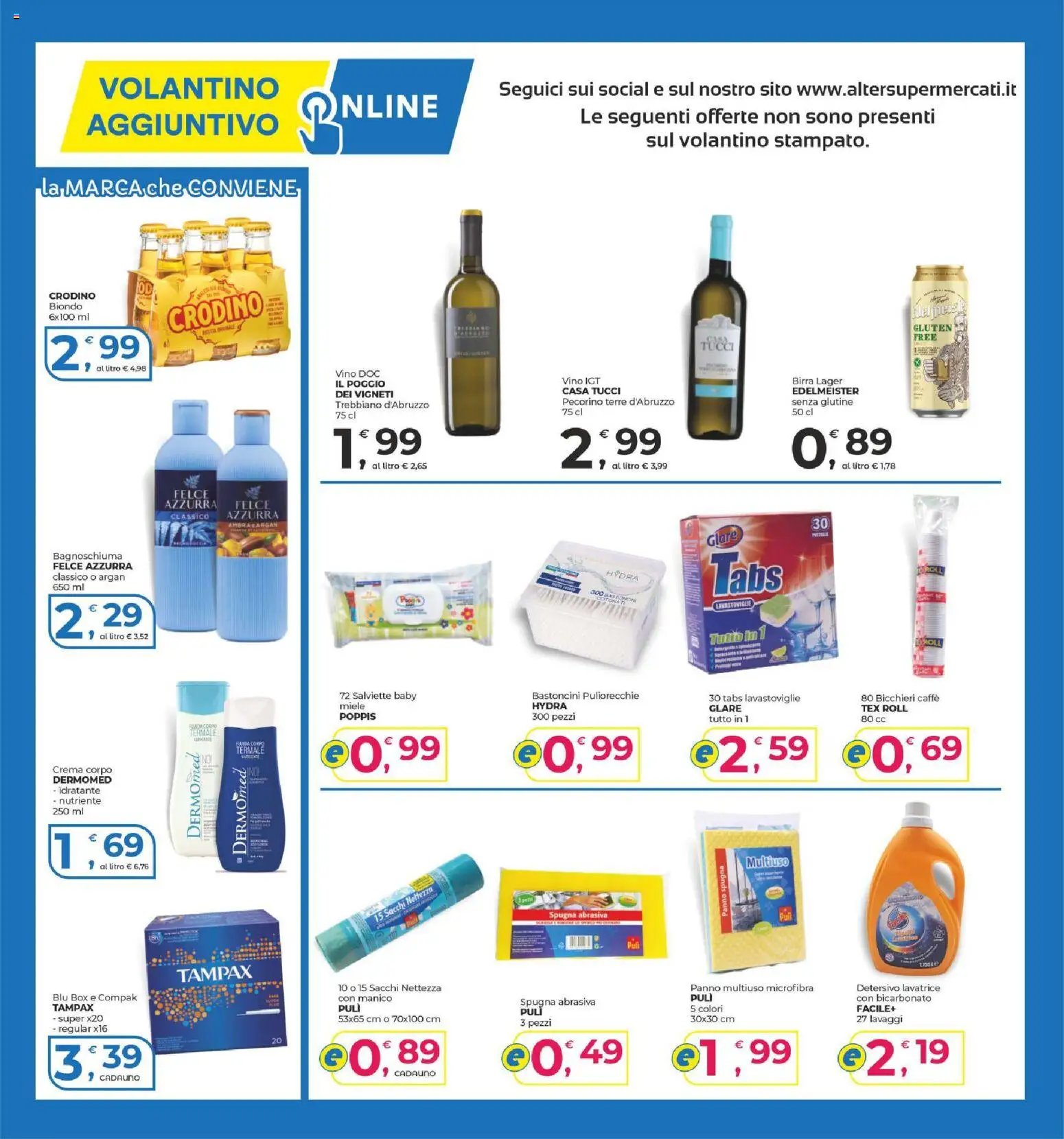 Volantino Alter Discount del 16/10/2026 | Pagina: 15 | Prodotti: Bagnoschiuma, Caffè, Birra, Pecorino