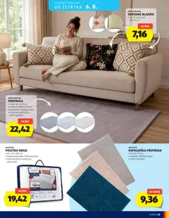 Hofer katalog akcije – veljaven od 29.07.2026 | Stran: 25 | Izdelki: Blazina, Odeja, Kos, Preproga