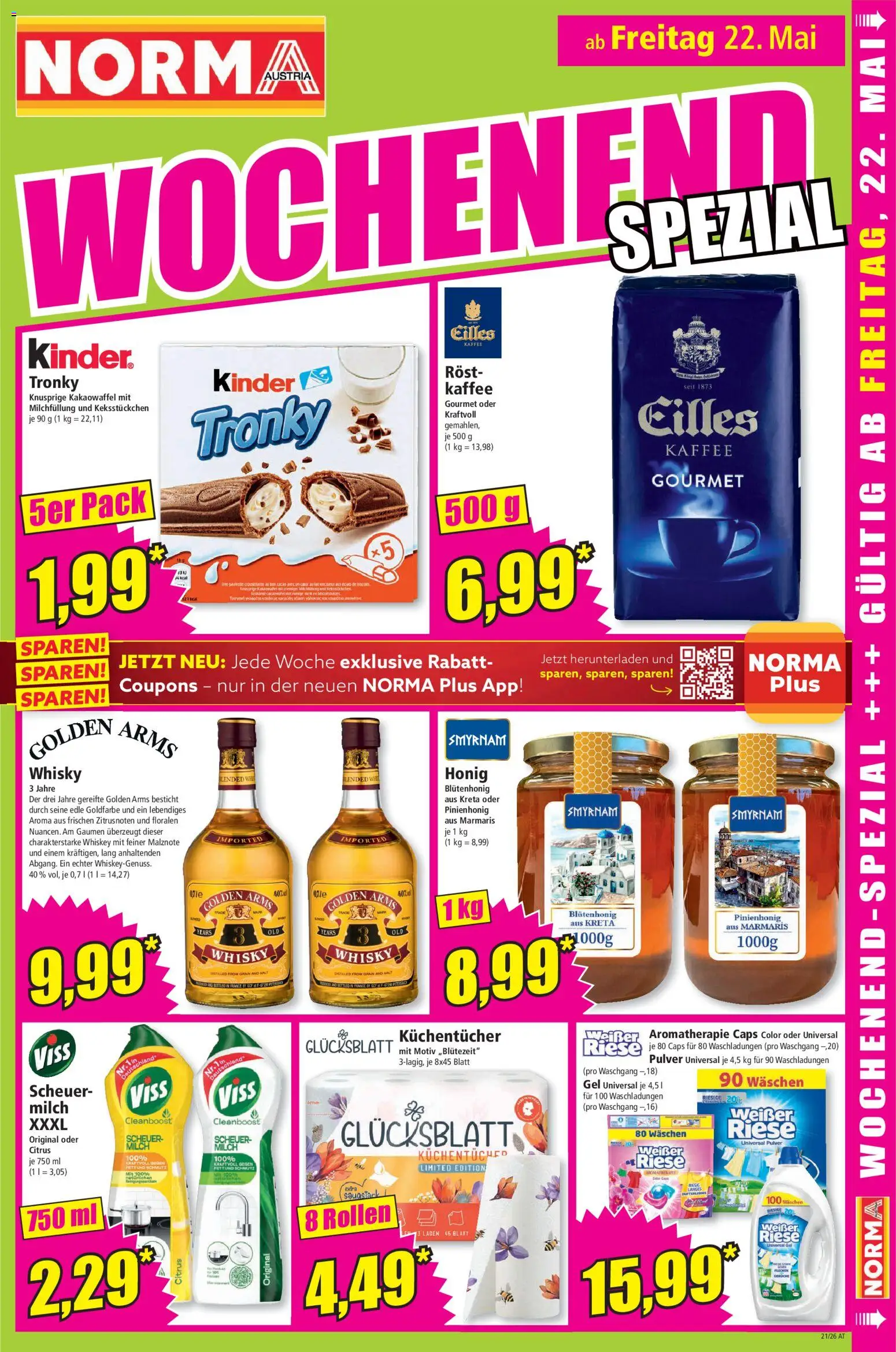 Norma Flugblatt gültig ab 18.05.2026 | Seite: 17 | Produkte: Whiskey, Milch, Kaffee