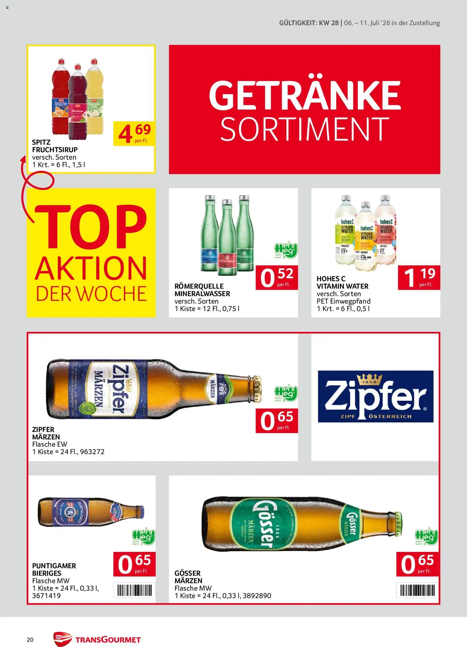 Transgourmet Zustellaktion gültig ab 06.07.2026 | Seite: 20 | Produkte: Limette