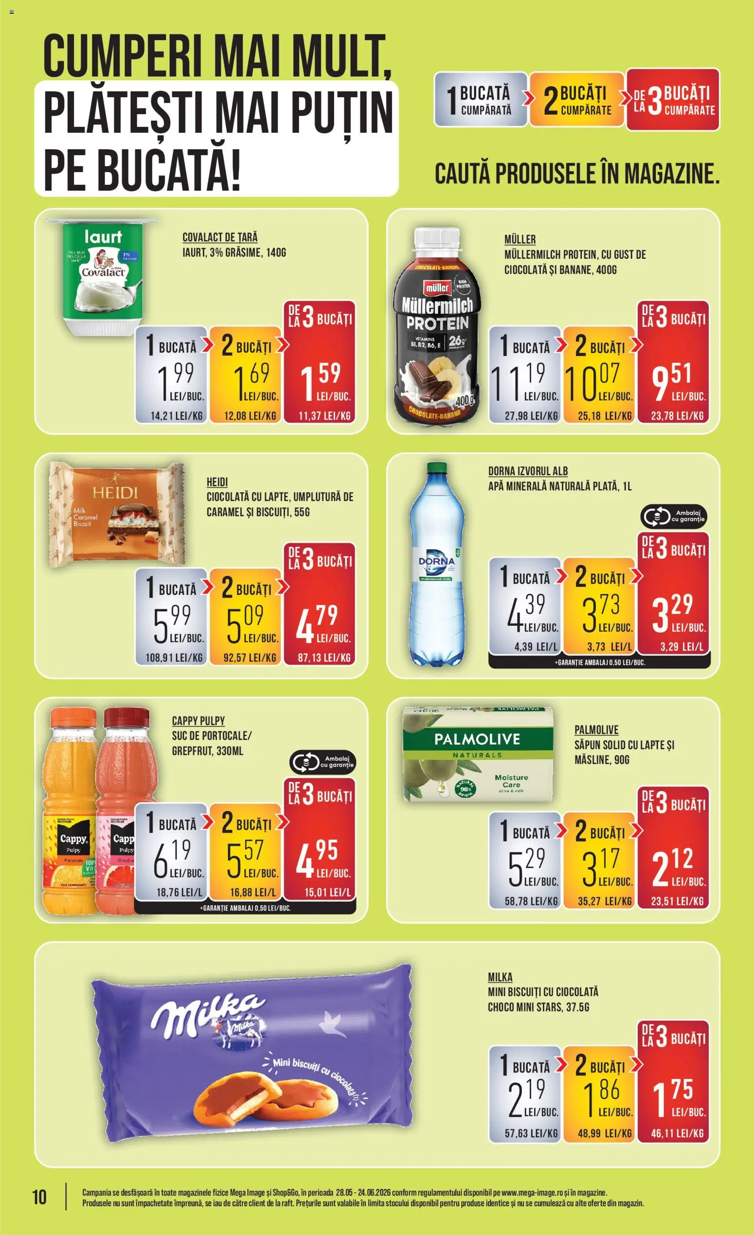 Noul catalog Mega Image – valabil de la 11.06.2026 | Pagină: 10 | Produse: Tırnak makası, Săpun, Portocale, Apă