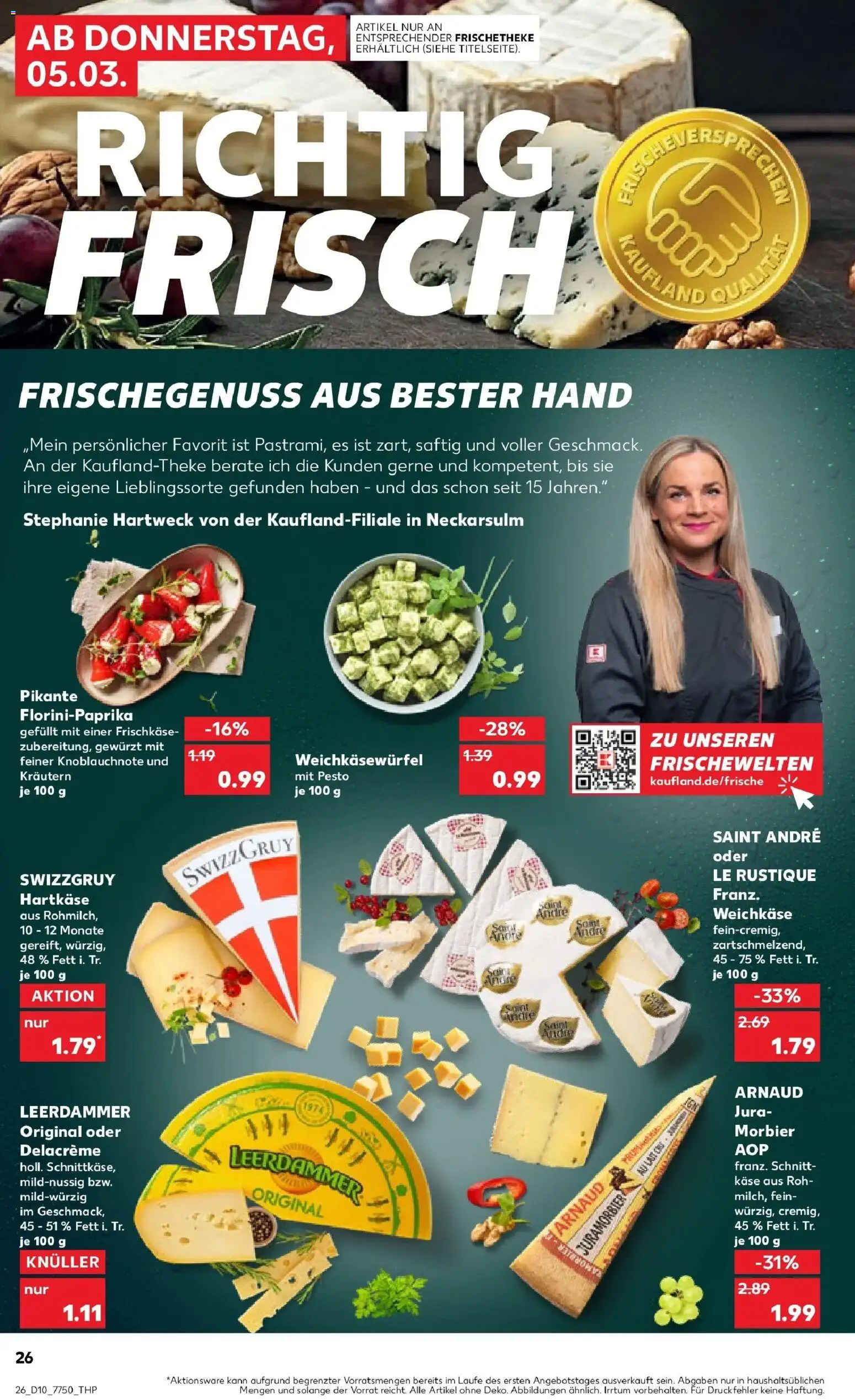 Kaufland Prospekt Pfullingen	 – gültig ab 02.03.2026 | Seite: 38 | Produkte: Jura, Käse, Leerdammer, Frischkase