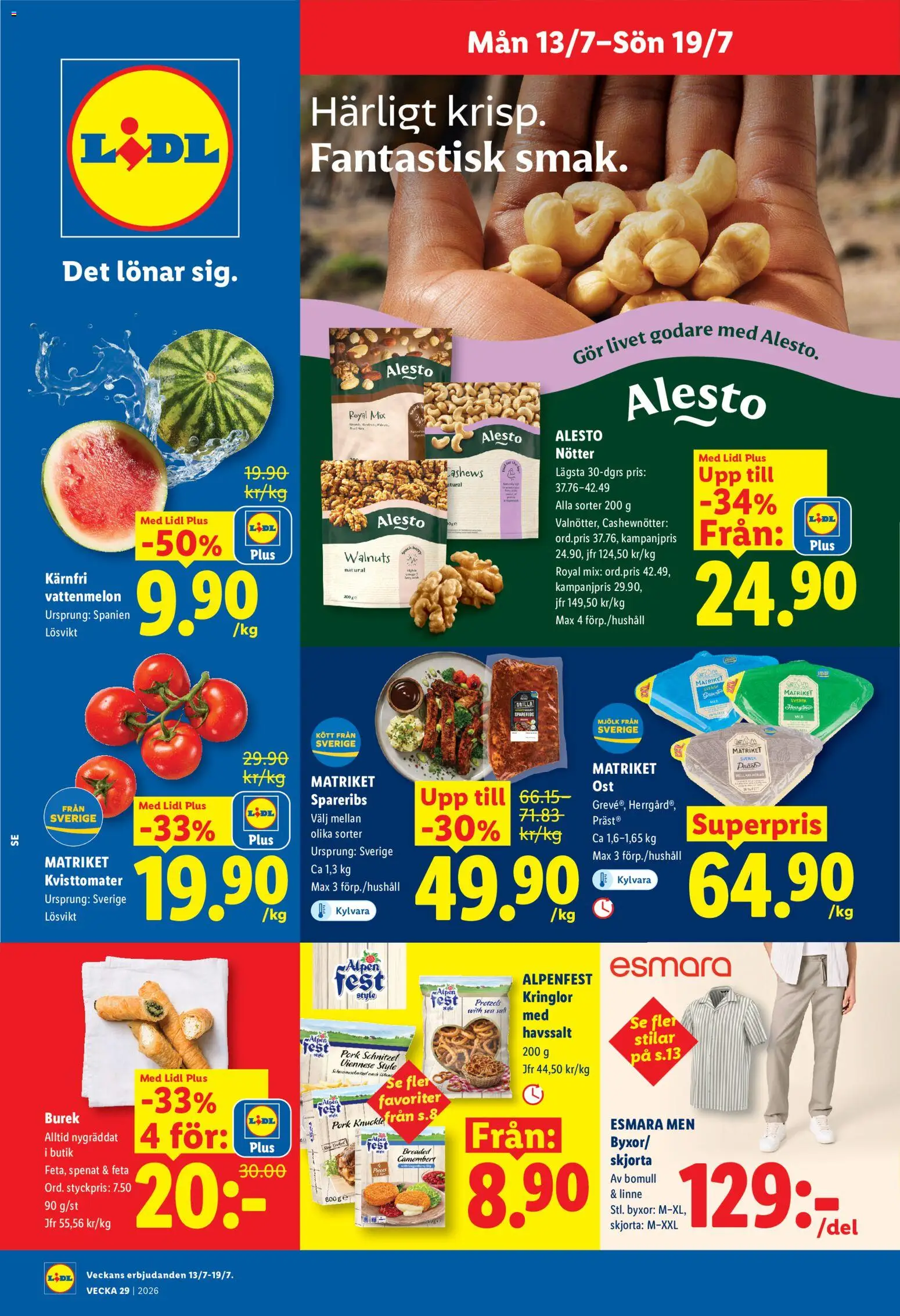Lidl erbjudanden från 13/07/2026 > reklamblad catalogue cover