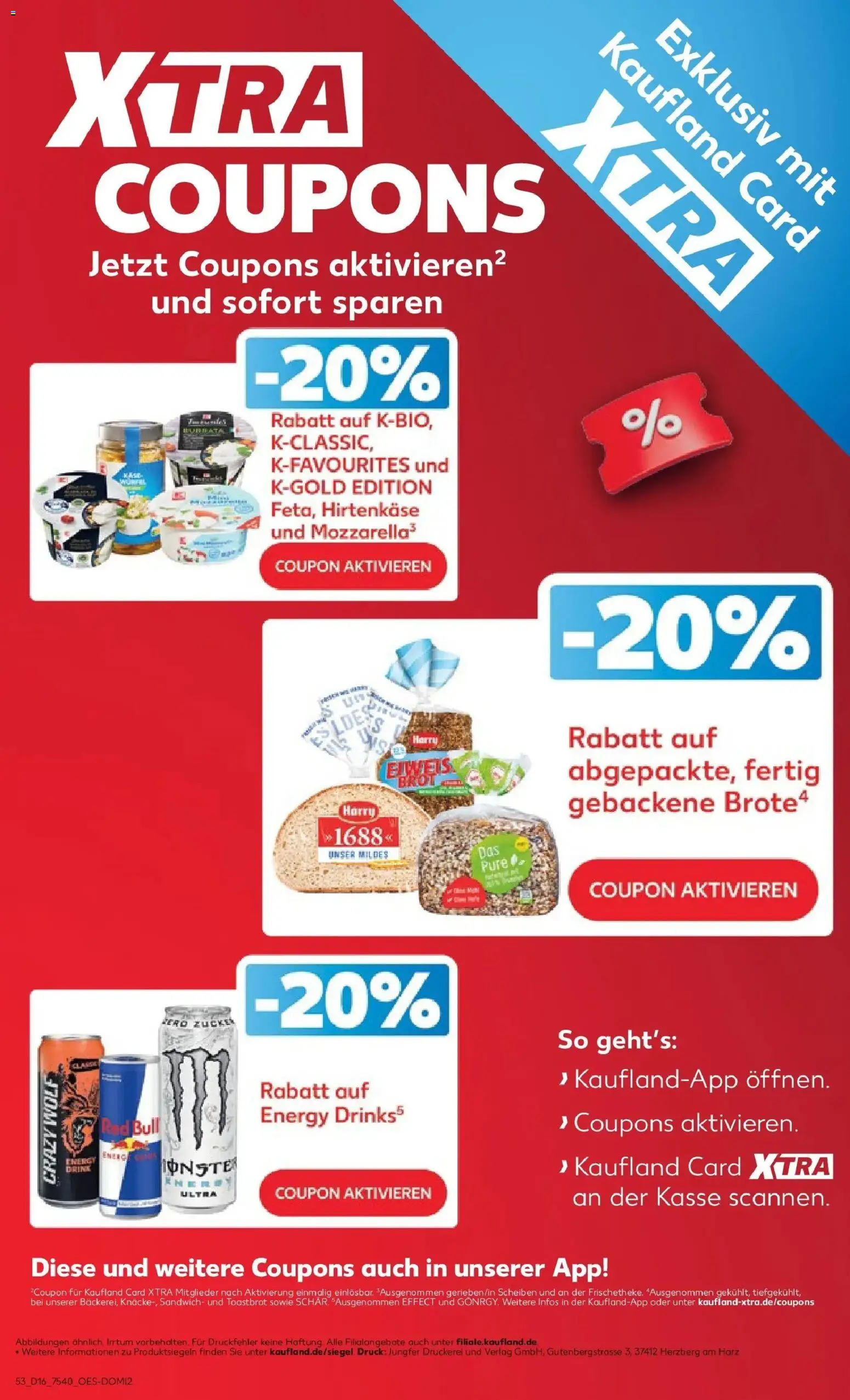 Kaufland Prospekt Gera	 – gültig ab 16.04.2026 | Seite: 53 | Produkte: Red bull, Mozzarella, Toastbrot, Zucker