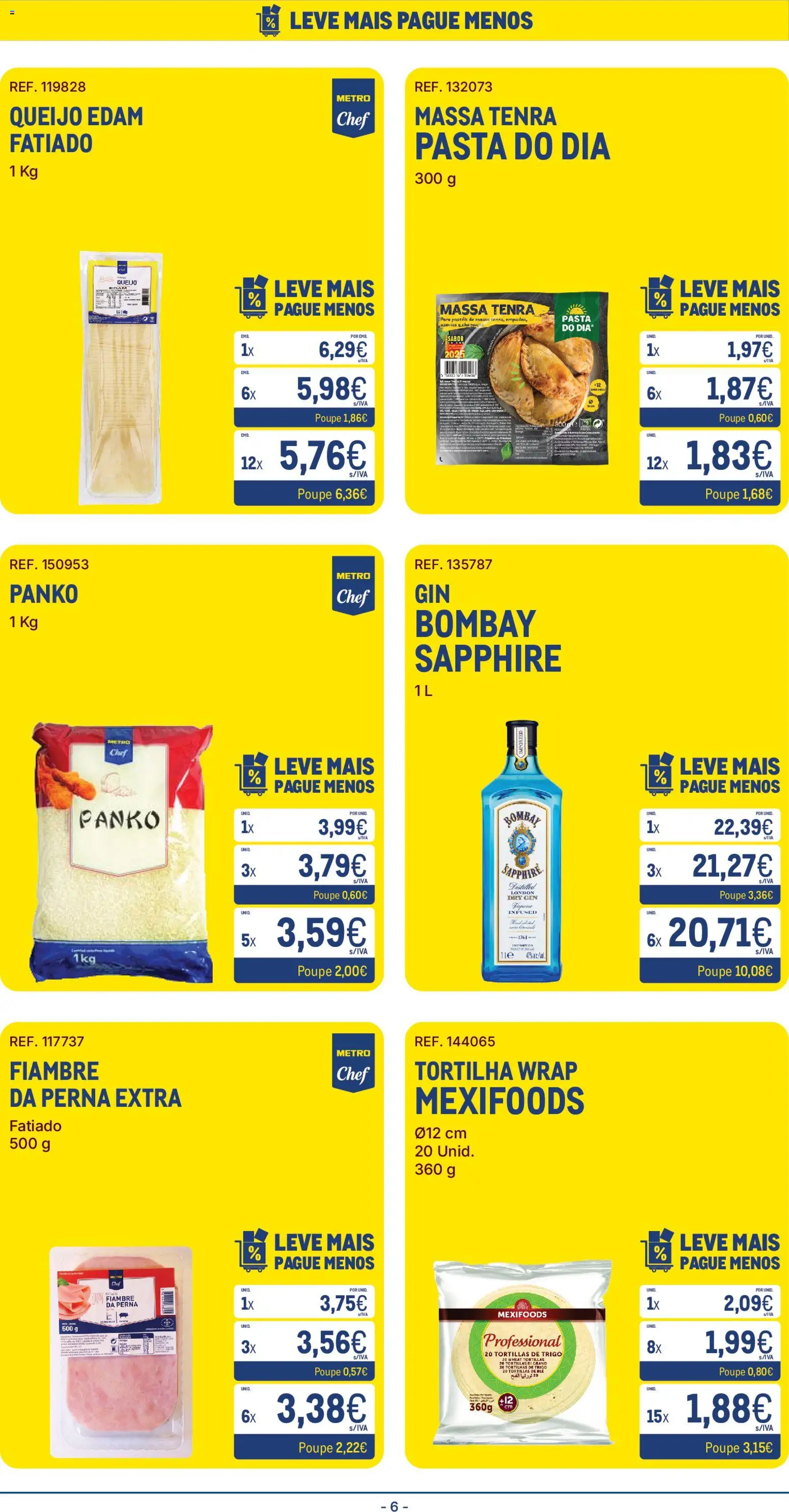 Makro Folheto │ válido de 19.05.2026 | Página: 6 | Produtos: Queijo, Gin, Massa