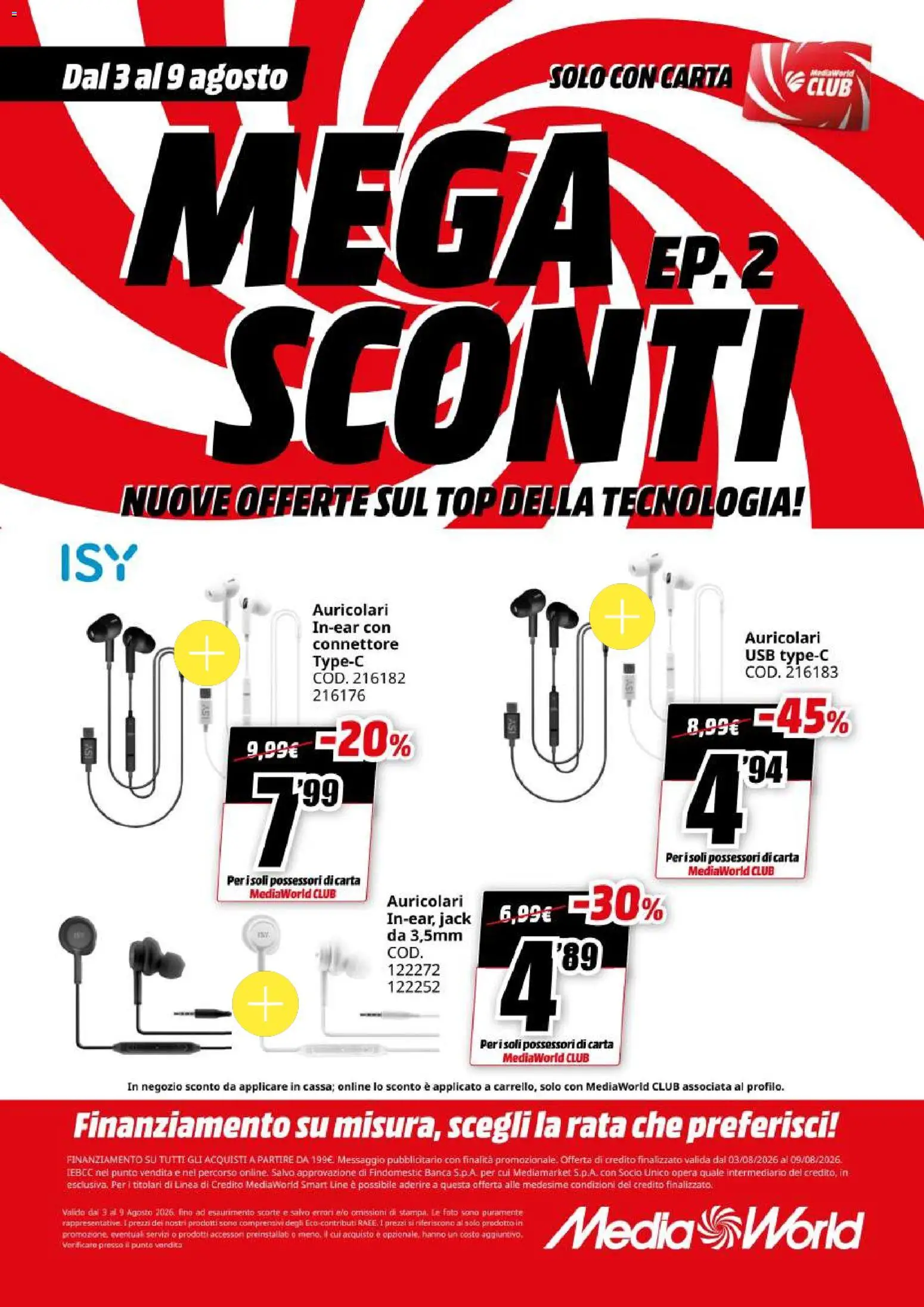 Volantino Media World del 03/08/2026 | Pagina: 13