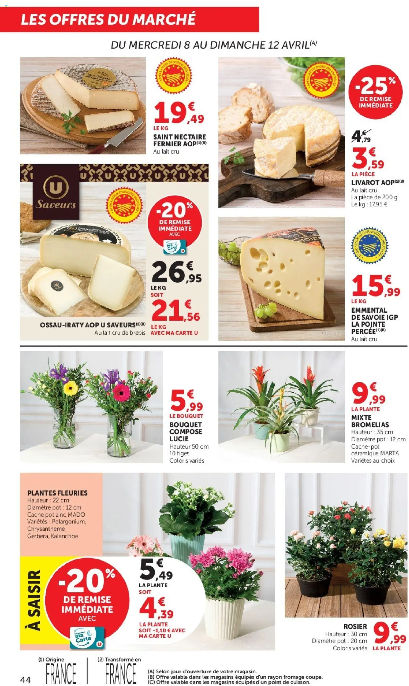 {H1} | Page: 44 | Produits: Rosier, Plantes, Emmental, Lait