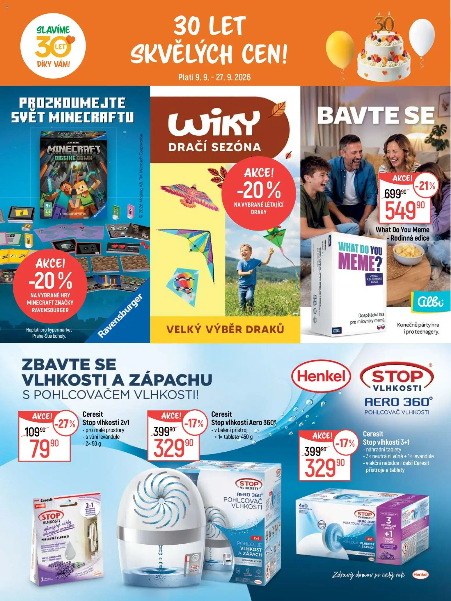 Globus leták - Pomáháme 30 let od 09.09.2026 | Strana: 28 | Produkty: Pohlcovač vlhkosti, Hra