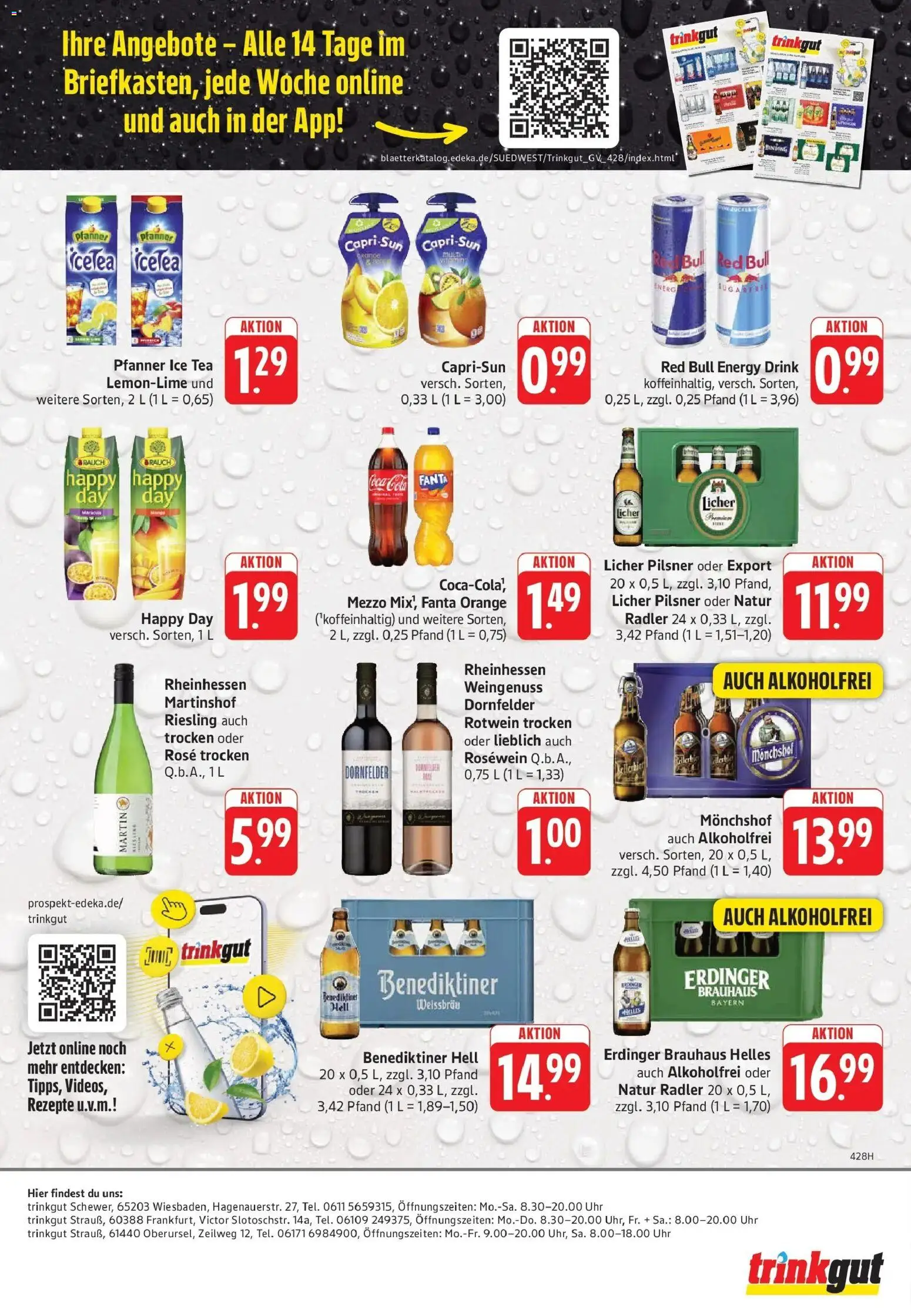 Trinkgut Prospekt Wiesbaden (ab 12.10.2026) » Angebote online | Seite: 6 | Produkte: Fanta, Erdinger, Rotwein trocken, Radler