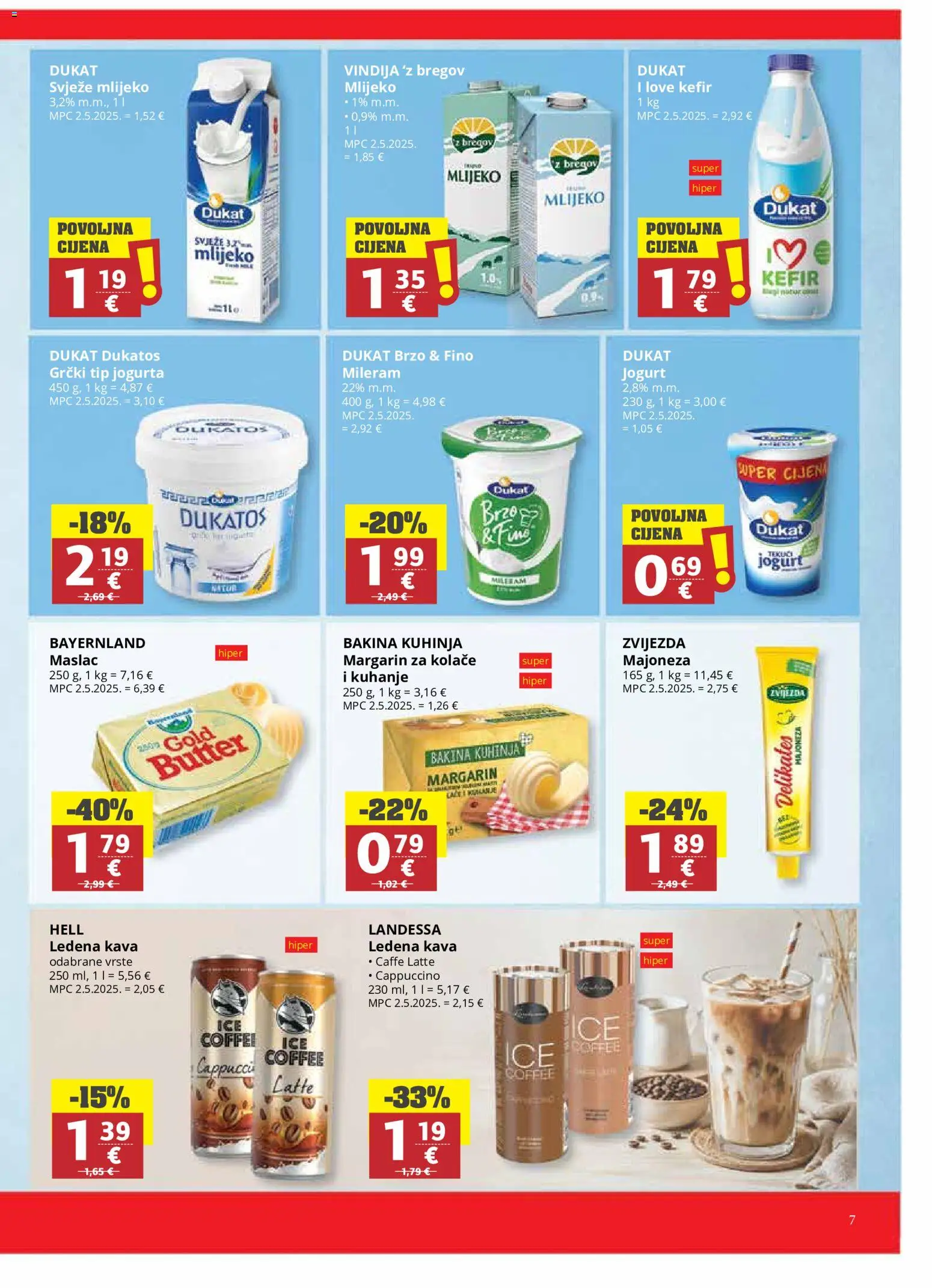 Ribola katalog | vrijedi od 02.09.2026 | Stranica: 7 | Proizvodi: Hell, Jogurt, Kefir, Cappuccino