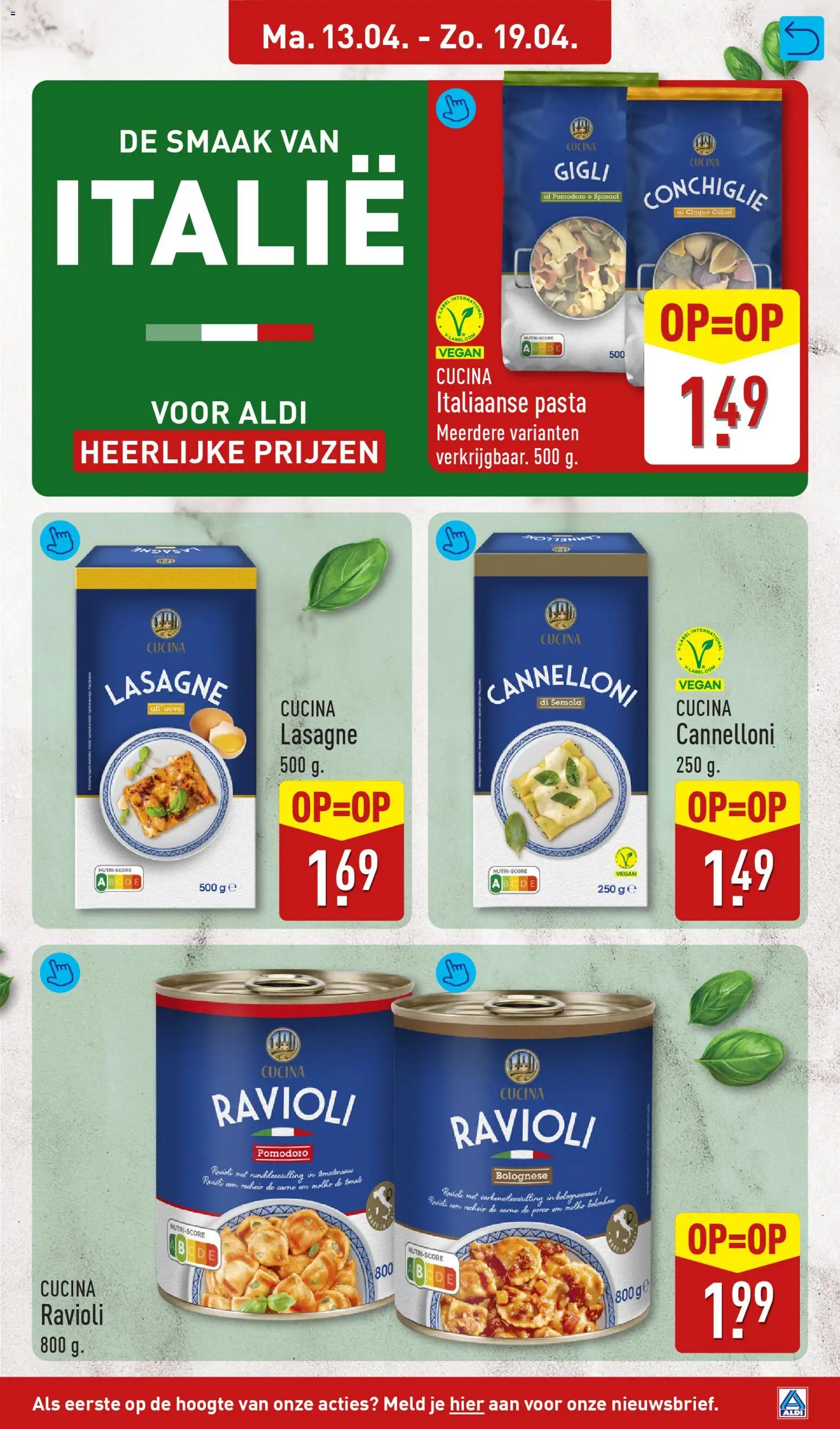 {H1} | Pagina: 25 | Producten: Pasta, Lasagne