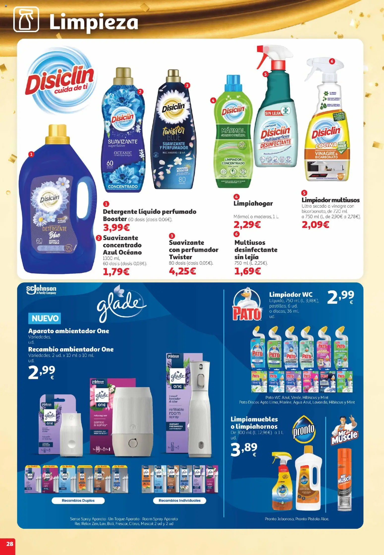 Alcampo folleto Telde │ válido desde el 22/10/2026 | Página: 28 | Productos: Perfume, Detergente, Detergente líquido, Vinagre