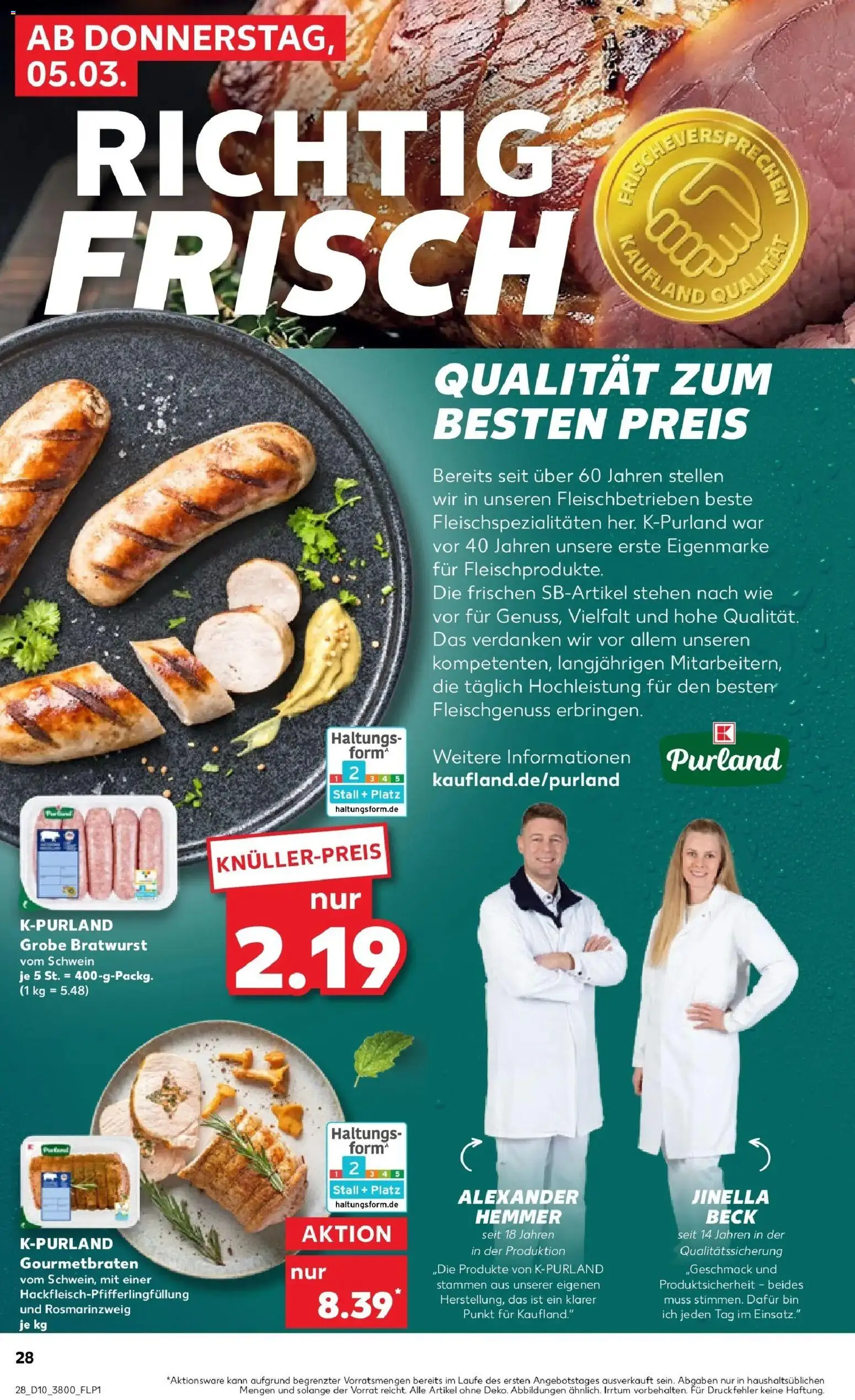 Kaufland Prospekt Lutherstadt Wittenberg	 – gültig ab 02.03.2026 | Seite: 40 | Produkte: Bratwurst