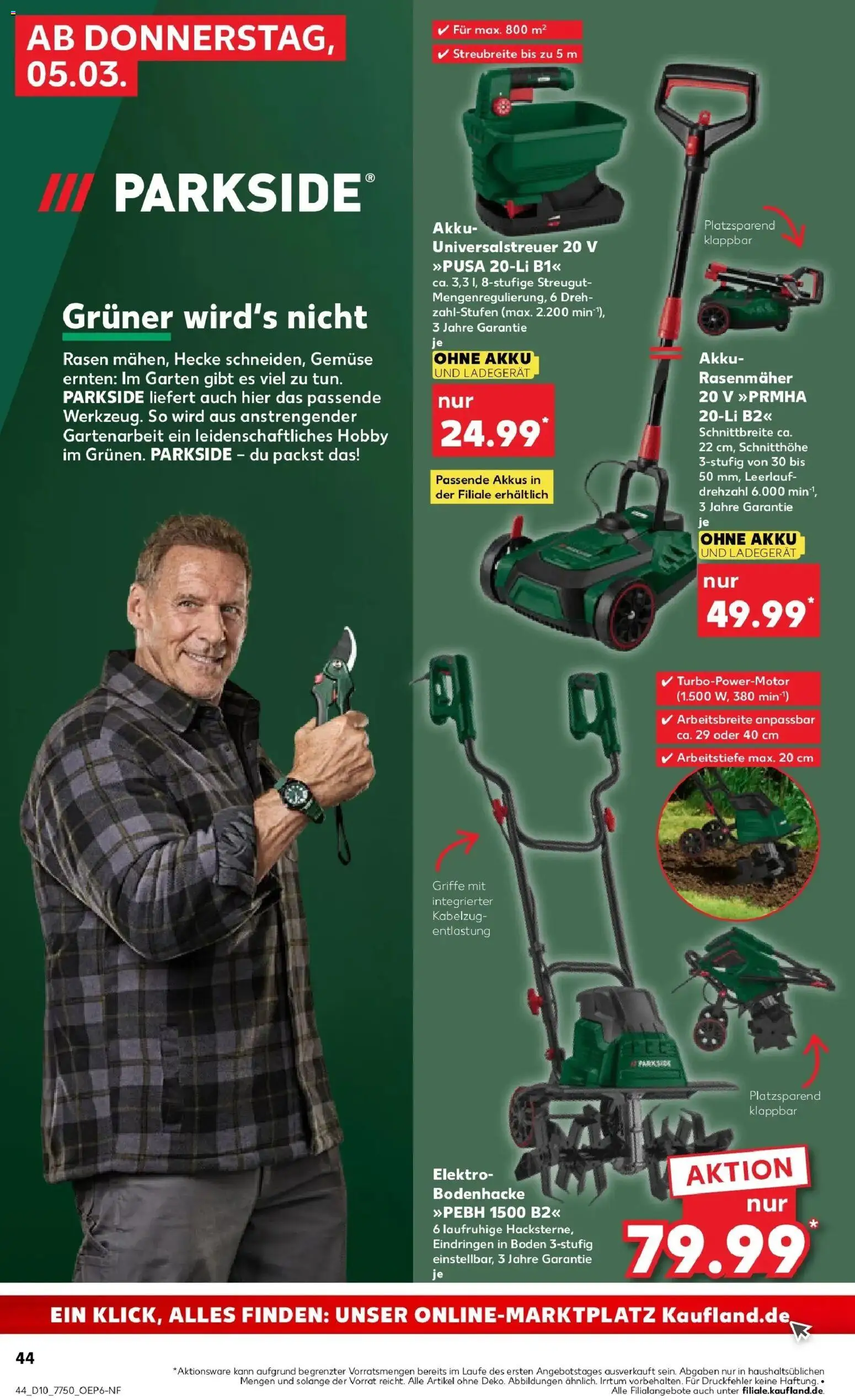 Kaufland Prospekt Pfullingen	 – gültig ab 02.03.2026 | Seite: 56 | Produkte: Rasenmäher, Gemüse, Ladegerät