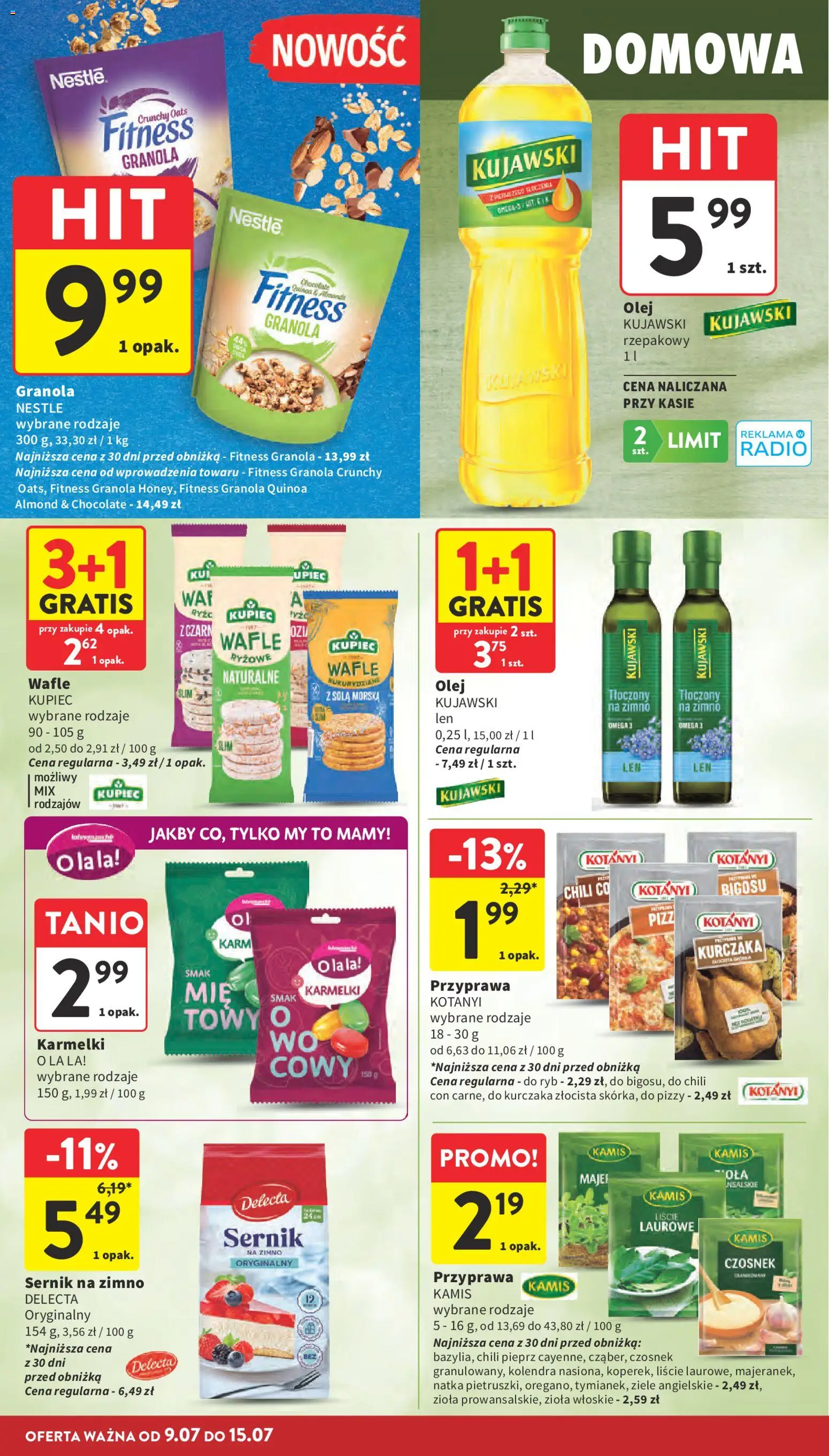 Intermarche gazetka od 09.07.2026 | Strona: 26 | Produkty: Czosnek, Granola, Quinoa, Olej
