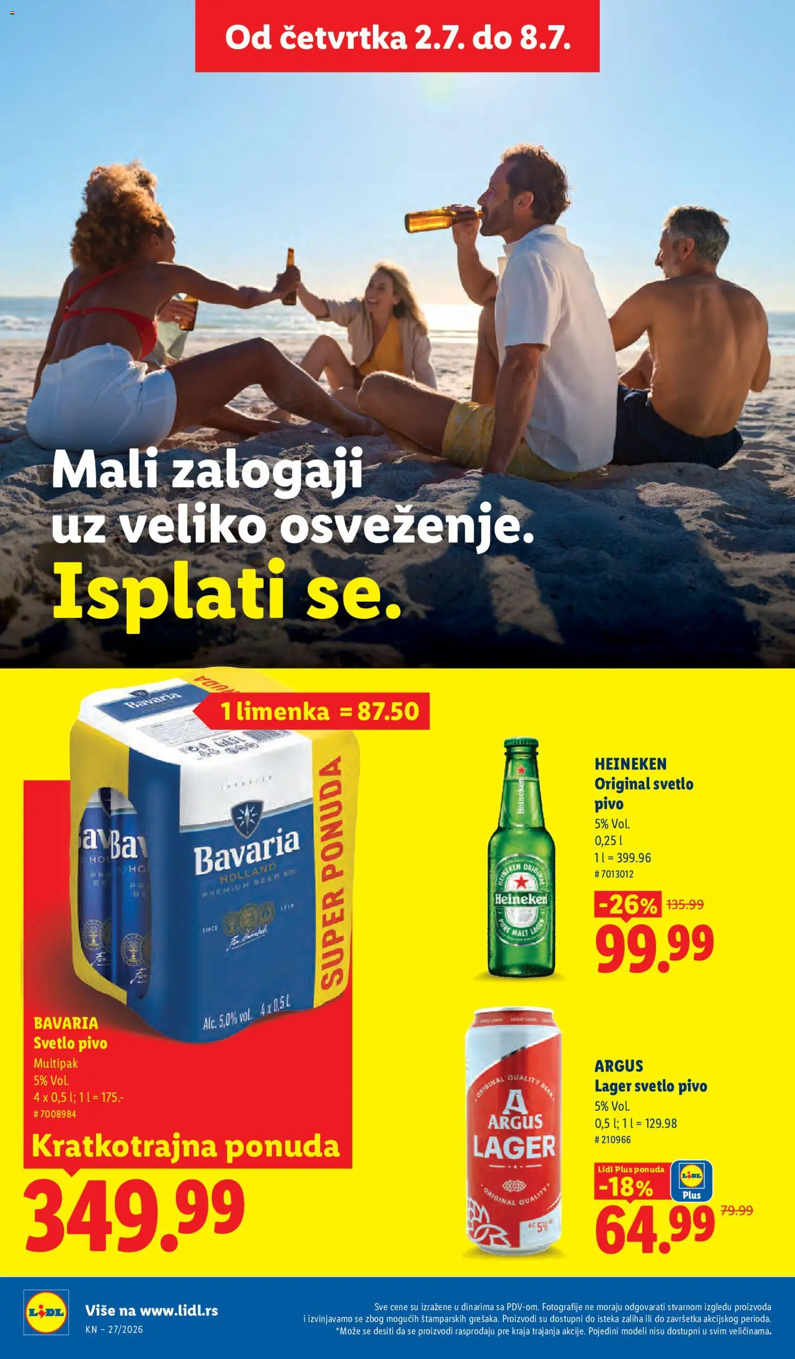 Lidl katalog - važi od 02.07.2026 | Strana: 46 | Proizvode: Heineken, So, Pivo