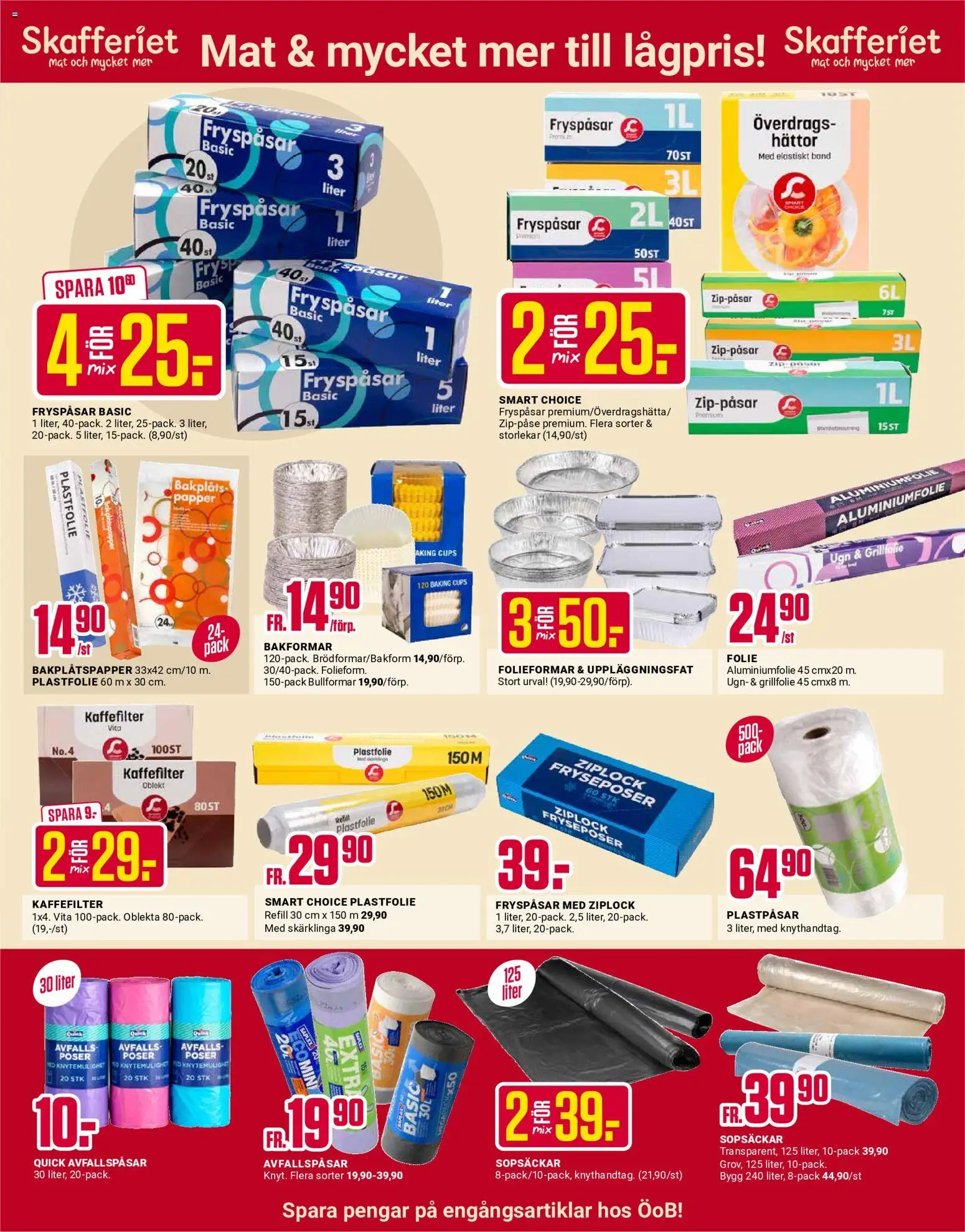 ÖoB reklamblad aktuell från 17/08/2026 | Sida: 8 | Produkter: Aluminiumfolie, Plastfolie, Ugn, Frys