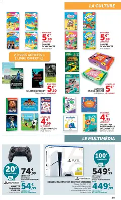 Hyper U - Prévisualisation de Hyper U catalogue valide à partir de 09.06.2026 | Page: 39 | Produits: Playstation, Disque dur, Jeux, Livre