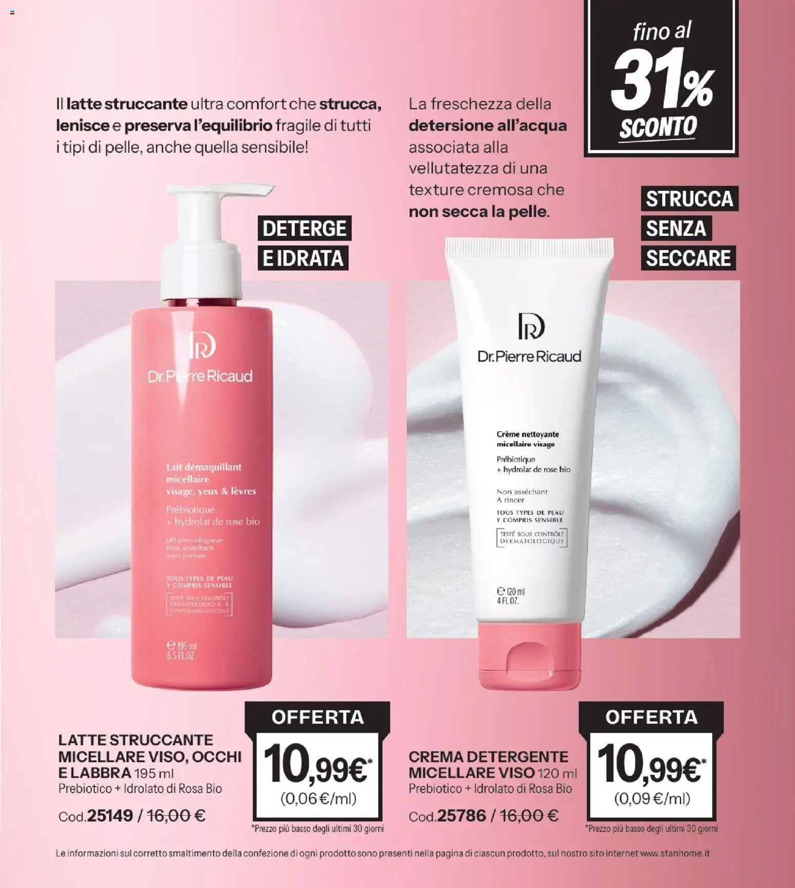 Volantino Stanhome del 23/06/2026 | Pagina: 72 | Prodotti: Crema, Struccante, Detergente, Latte