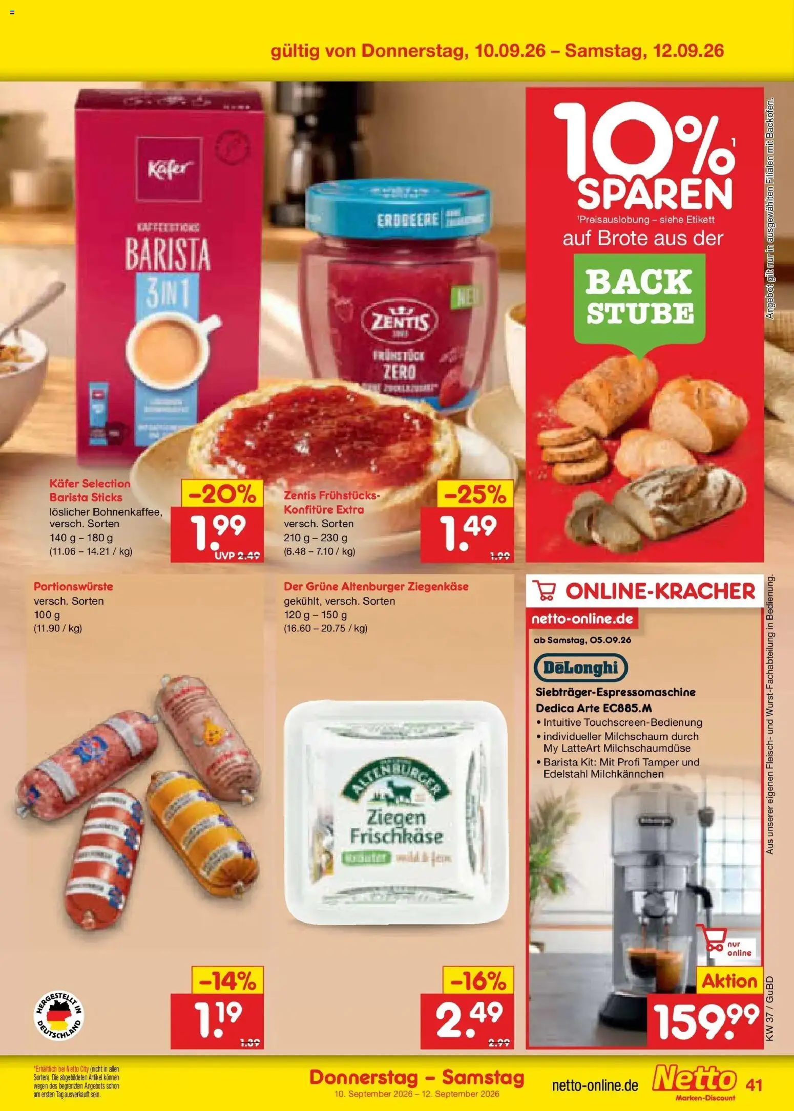 Netto Marken-Discount Prospekt Augustusburg – gültig ab 07.09.2026 | Seite: 59 | Produkte: Ziegenkäse, Fleisch, Frischkase