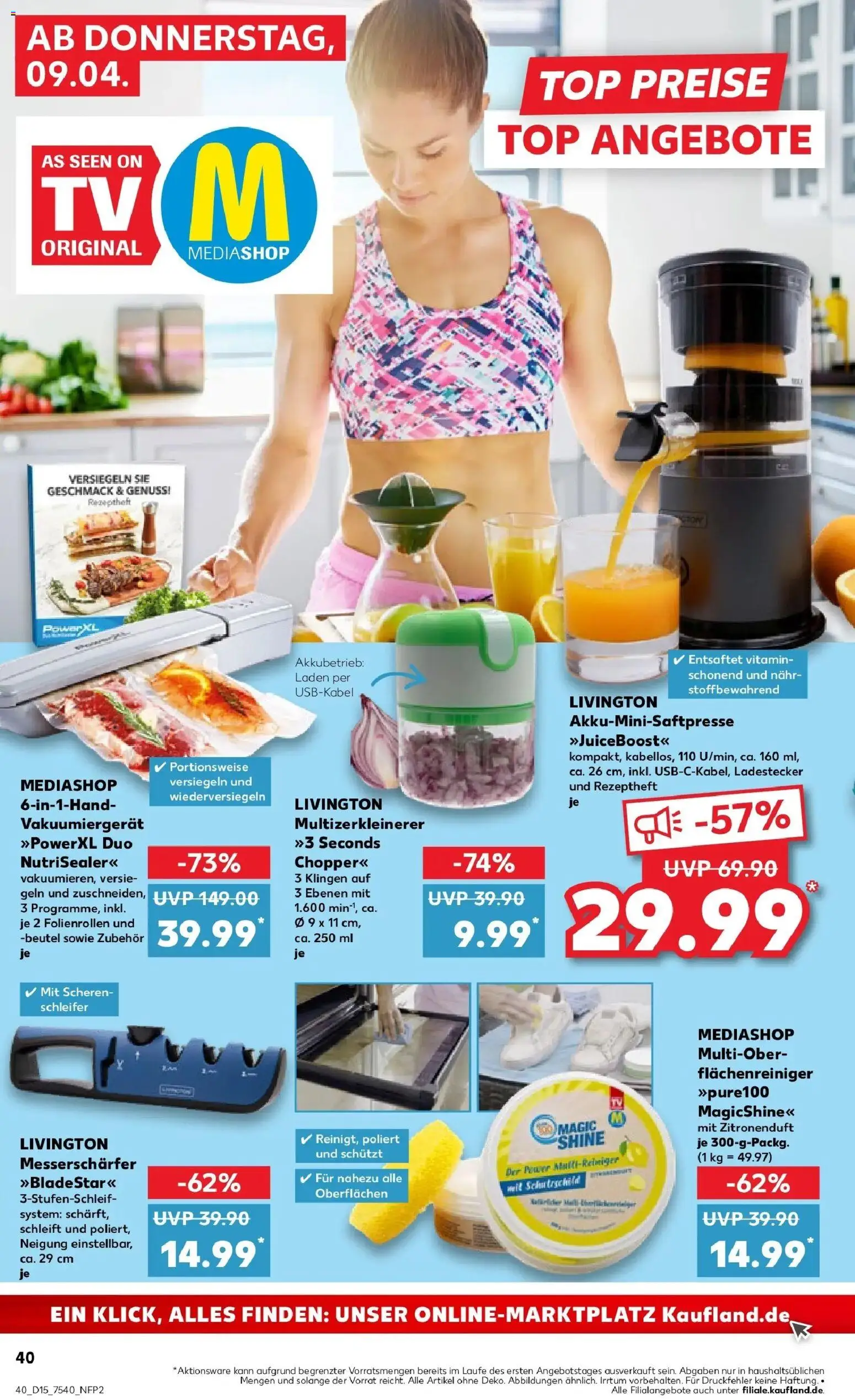Kaufland Prospekt Oschersleben (Bode)	 – gültig ab 08.04.2026 | Seite: 40 | Produkte: Top